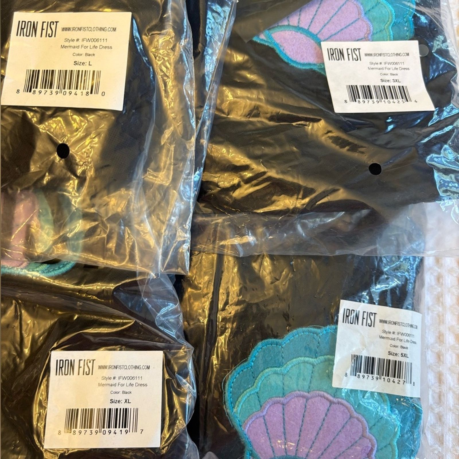 Iron Fist NEW! Iron Fist Mermaid For Life Sheer Black Midi Dress L Size L / US 10 / IT 46 - 11 Thumbnail