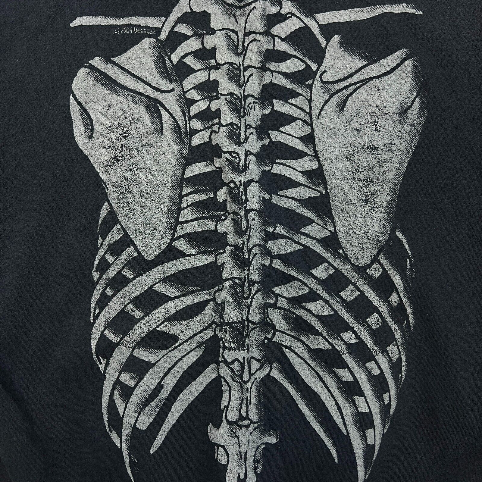 Vintage VTG 2005 Skeleton Hoodie Medium AOP Faded Hooded Sweatshirt Size US M / EU 48-50 / 2 - 7 Thumbnail