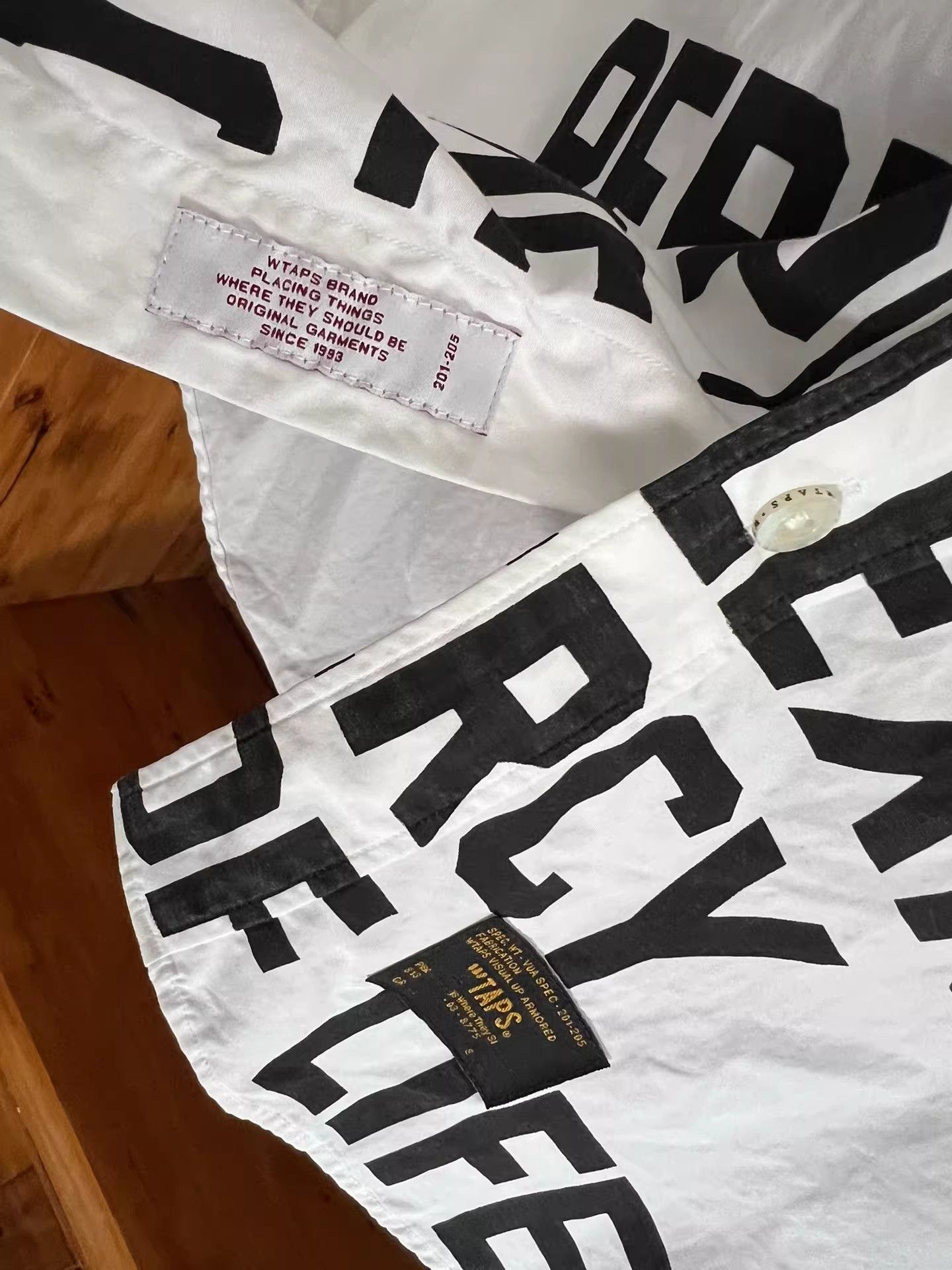 Wtaps WTAPS 15AW White Letter Shirt Size US S / EU 44-46 / 1 - 4 Thumbnail