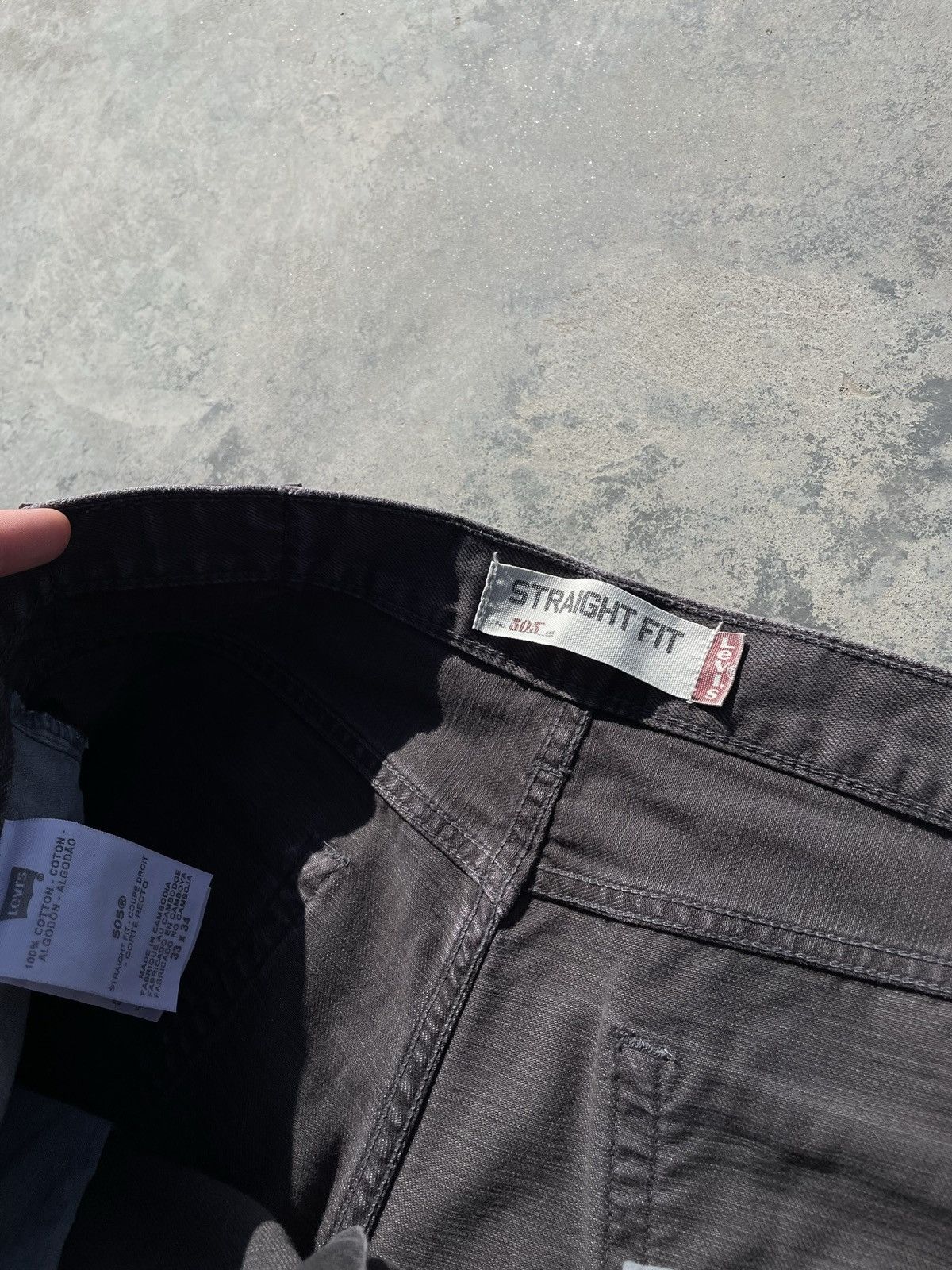 Levi's 🔥 VINTAGE 90s LEVIS 505 GREY FADED Y2K Fit Jeans Pants 🔥 Size US 33 - 3 Thumbnail