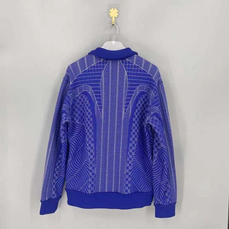 Louis Vuitton Louis Vuitton Striped printed zip stand up collar long sle Size US L / EU 52-54 / 3 - 2 Thumbnail
