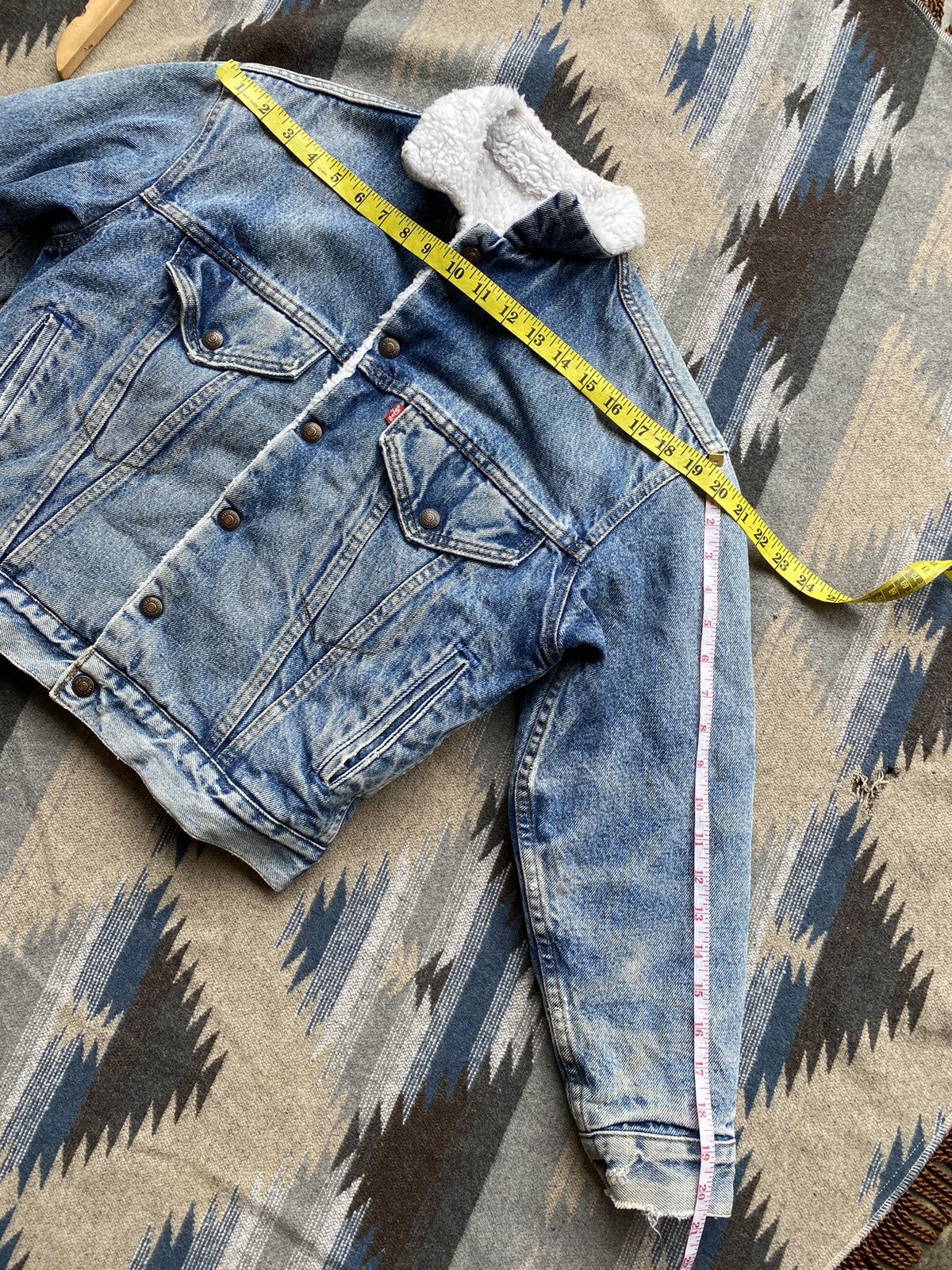 Levi's Vintage Levi's Denim Jacket Sherpa Lined Size M / US 6-8 / IT 42-44 - 14 Thumbnail