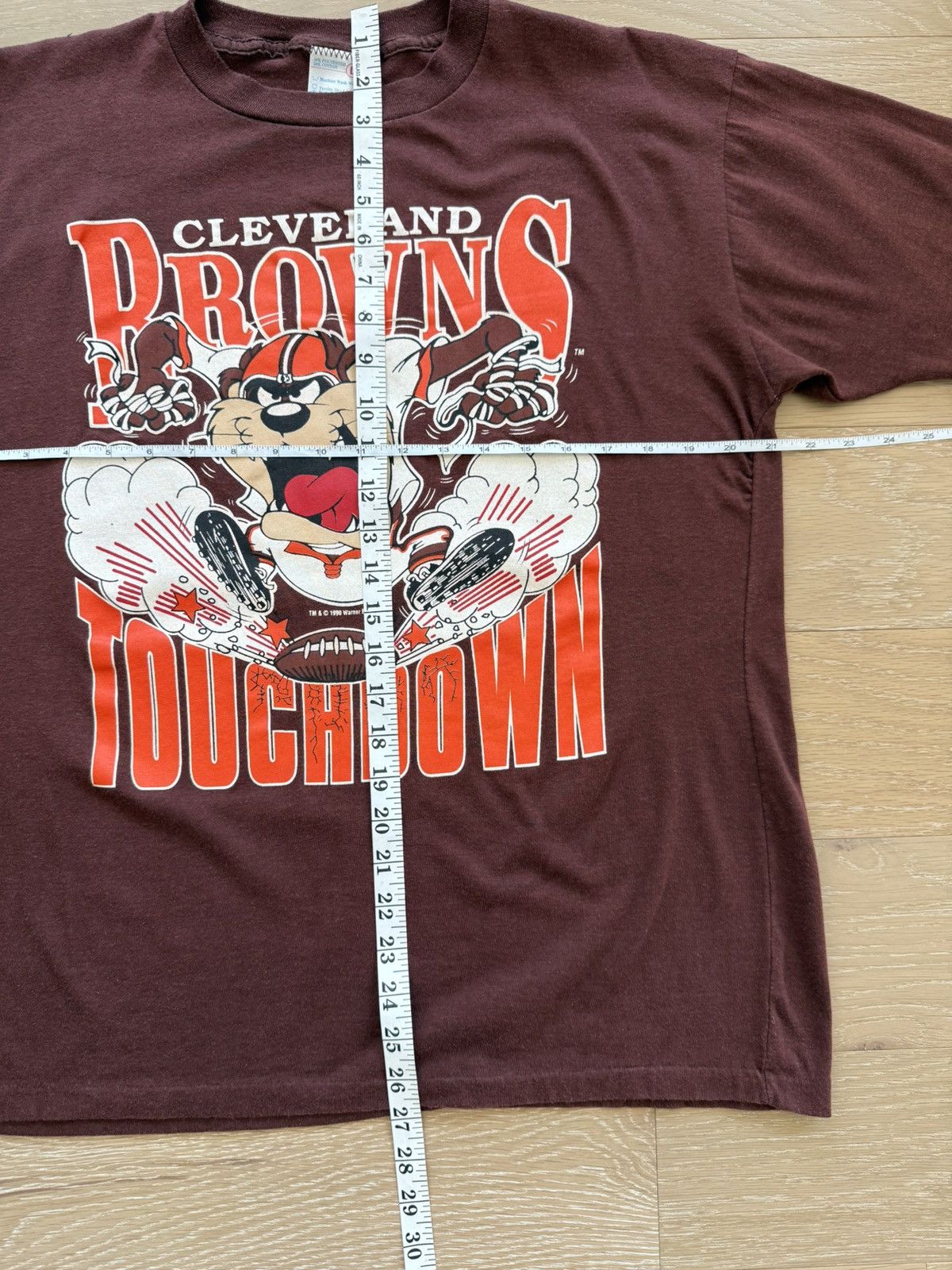 NFL Vintage ‘90 Cleveland Browns Taz Touchdown Shirt Size US L / EU 52-54 / 3 - 5 Thumbnail