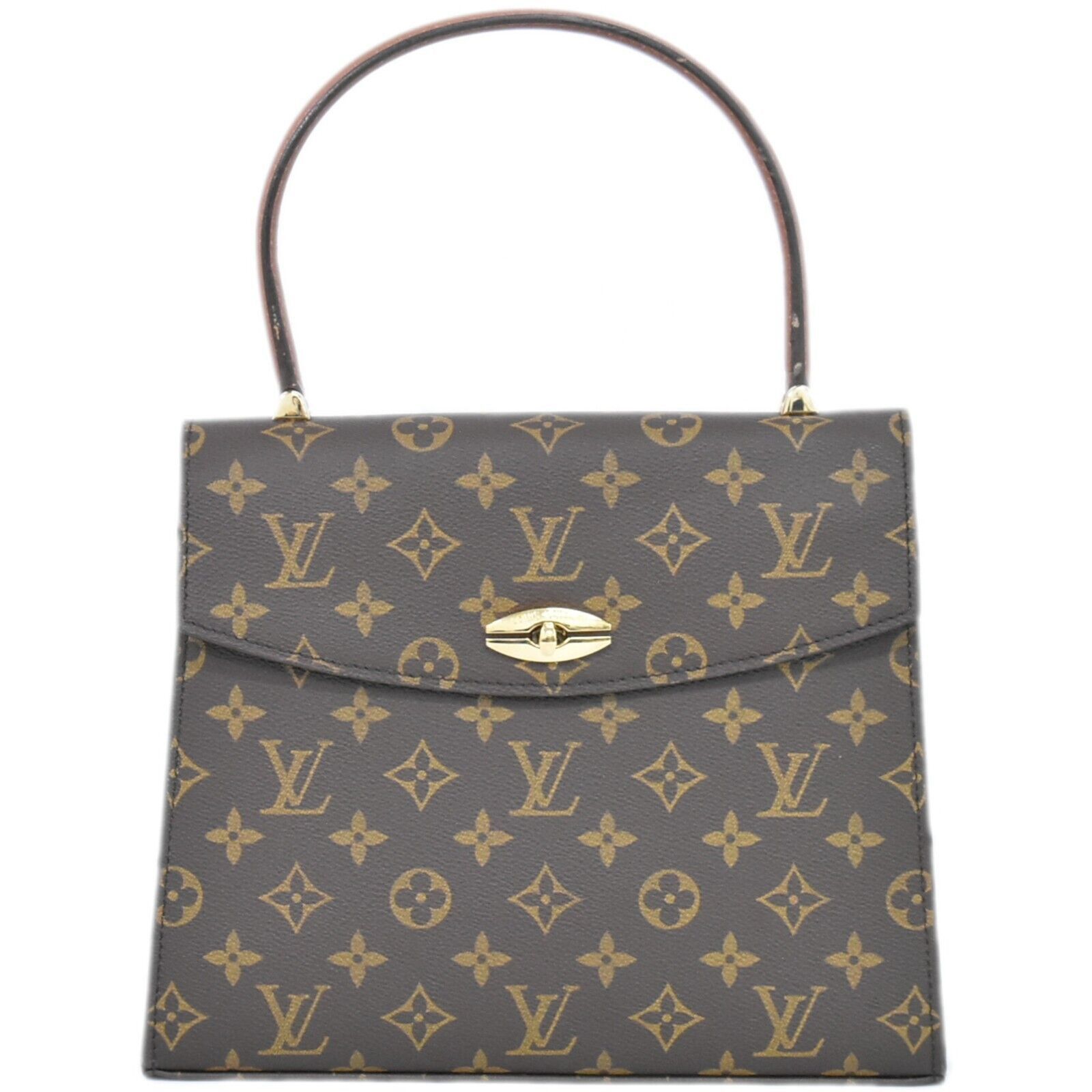 Louis Vuitton Malesherbes Brown Canvas Handbag (Pre-Owned) Size ONE SIZE - 1 Thumbnail