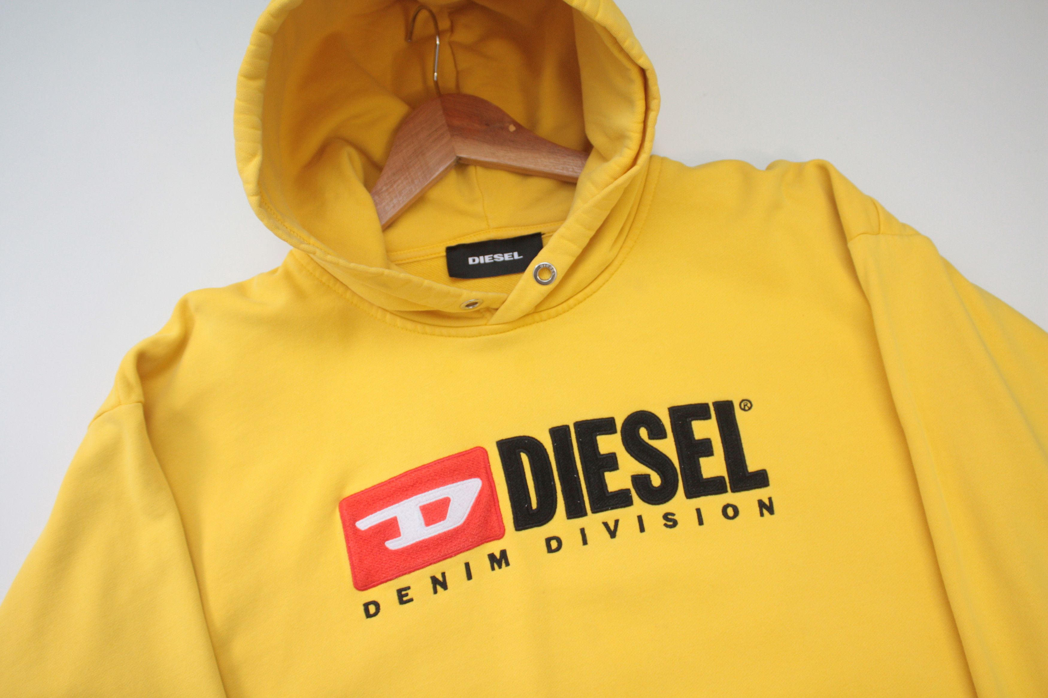 Diesel Diesel Yellow Logo Hoodie Men's Medium Size US M / EU 48-50 / 2 - 6 Thumbnail