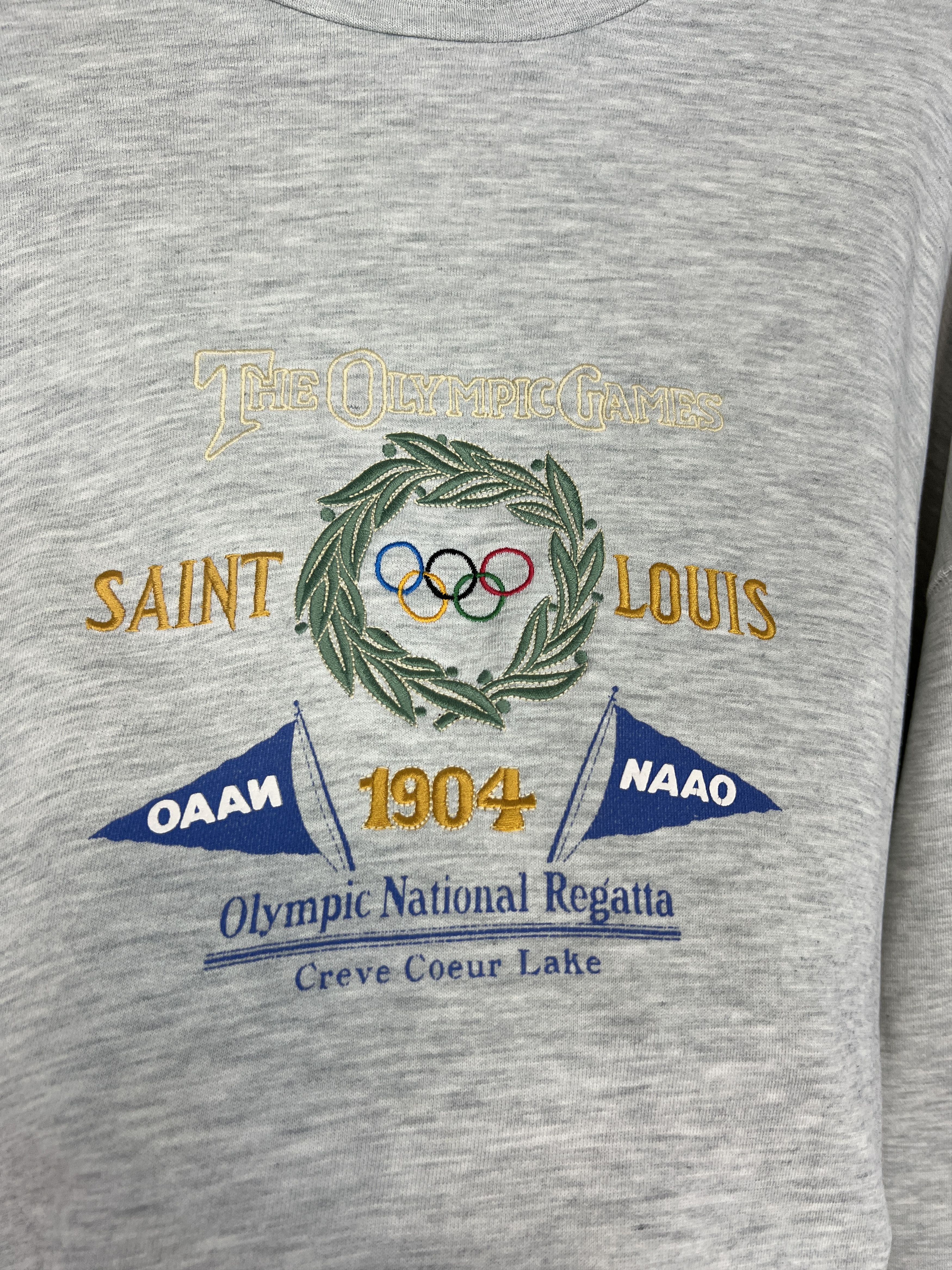 Adidas Vintage 90s Adidas Saint Louis Olympic National Regatta Size US L / EU 52-54 / 3 - 3 Thumbnail