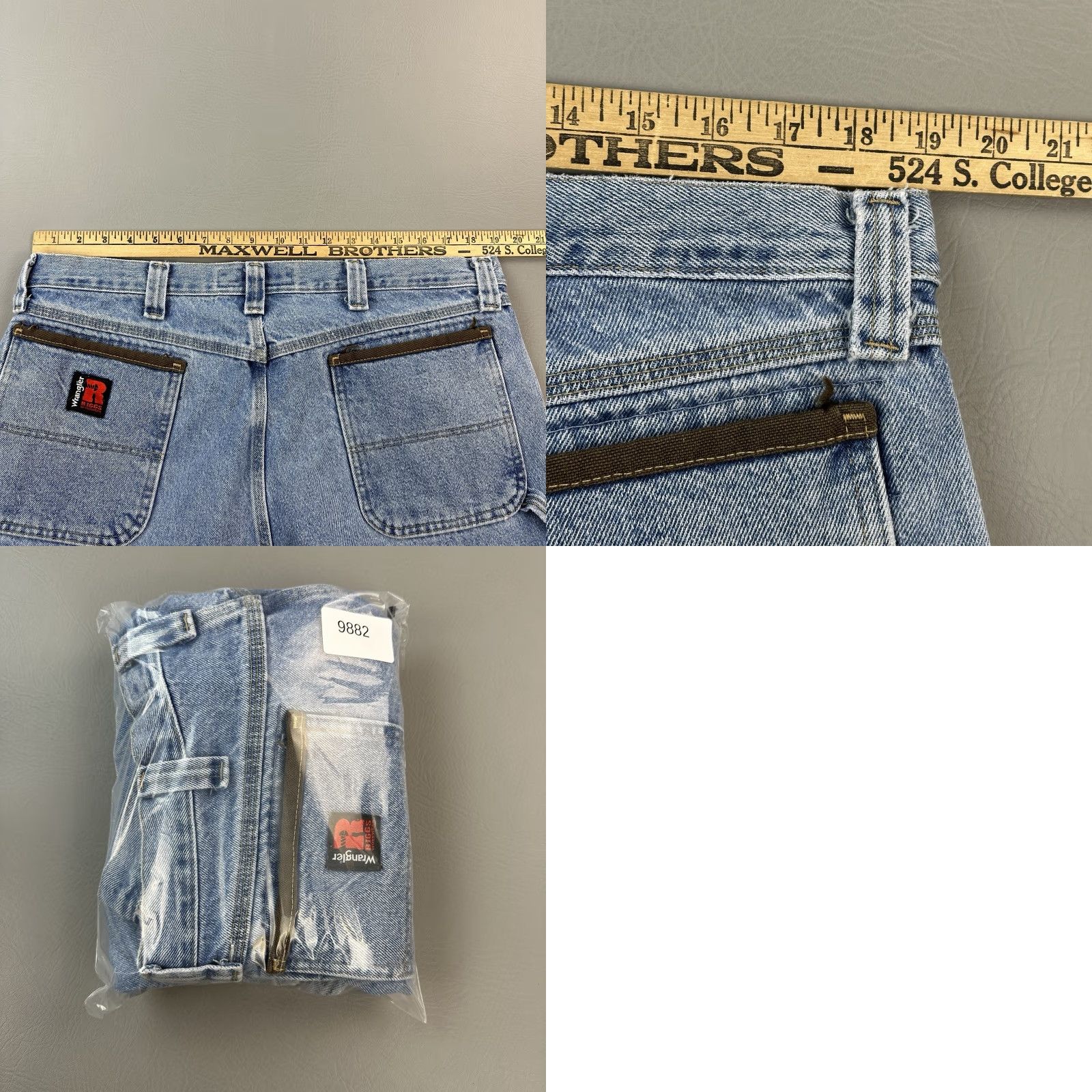Wrangler Wrangler Riggs Jeans Mens 38x30 Blue Relaxed Fit Workhorse Carpenter Workwear Jeans Size US 38 / EU 54 - 9 Thumbnail