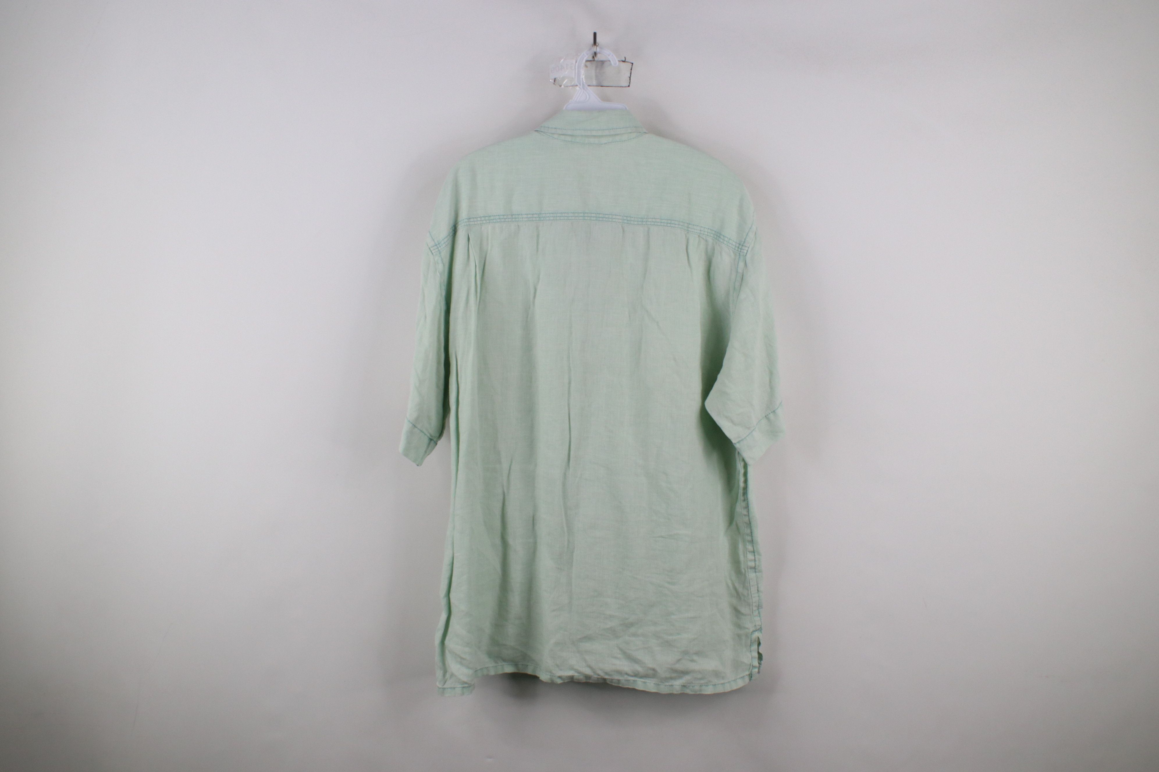 Tommy Bahama × Vintage Vintage Tommy Bahama Linen Beach Short Sleeve Button Shirt Size US L / EU 52-54 / 3 - 12 Thumbnail