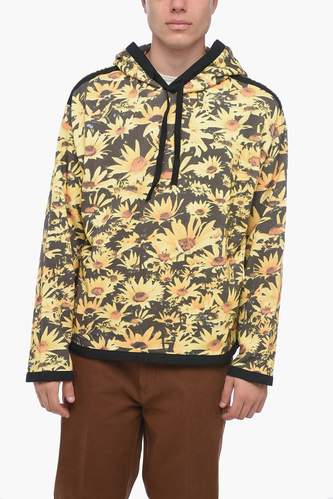 Jil Sander Brushed Cotton Hoodie FLOWER FIELD Size US M / EU 48-50 / 2 - 1 Thumbnail