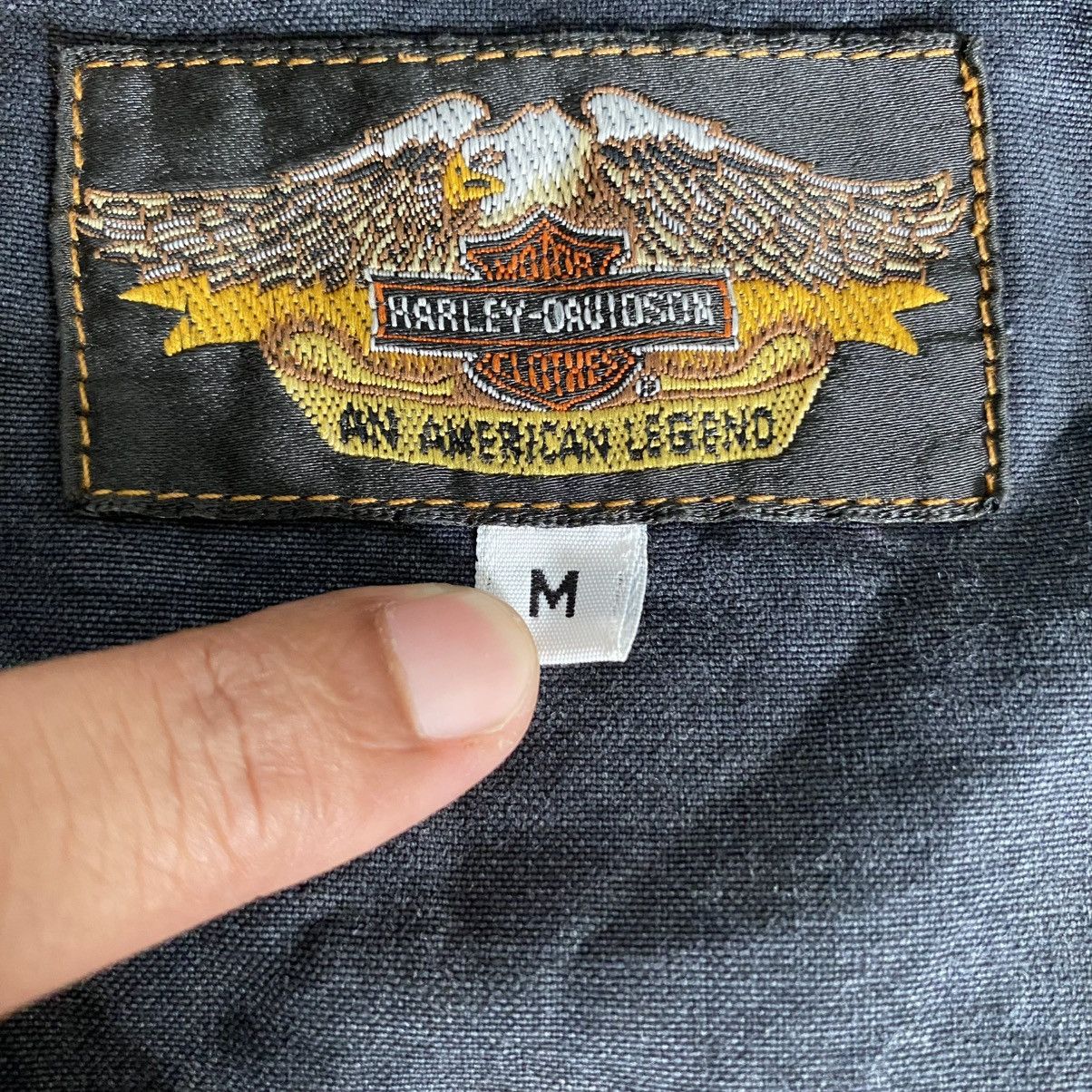 Harley Davidson Vintage 1990’s Harley Davidson Faded Black Boxy Work Jacket Size US M / EU 48-50 / 2 - 18 Thumbnail