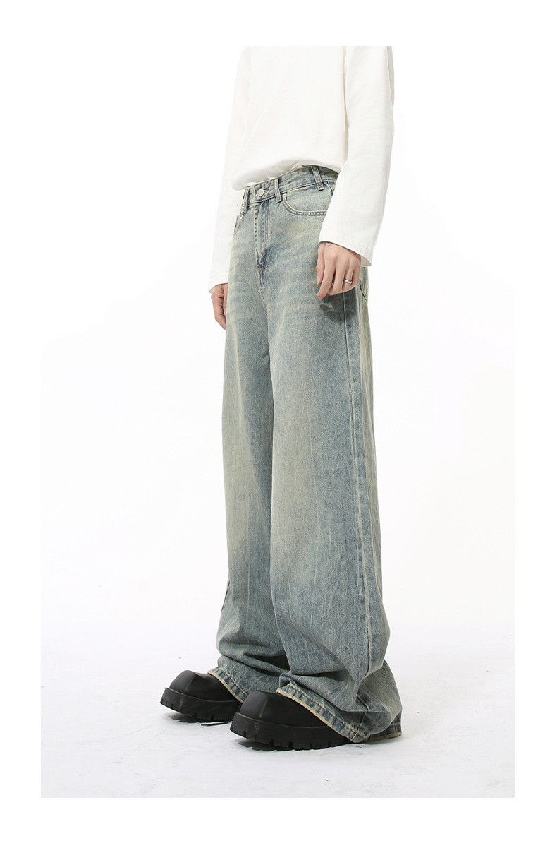 Japanese Brand × Jean American cleanfit simple loose washed distressed jeans Size US 32 / EU 48 - 6 Thumbnail