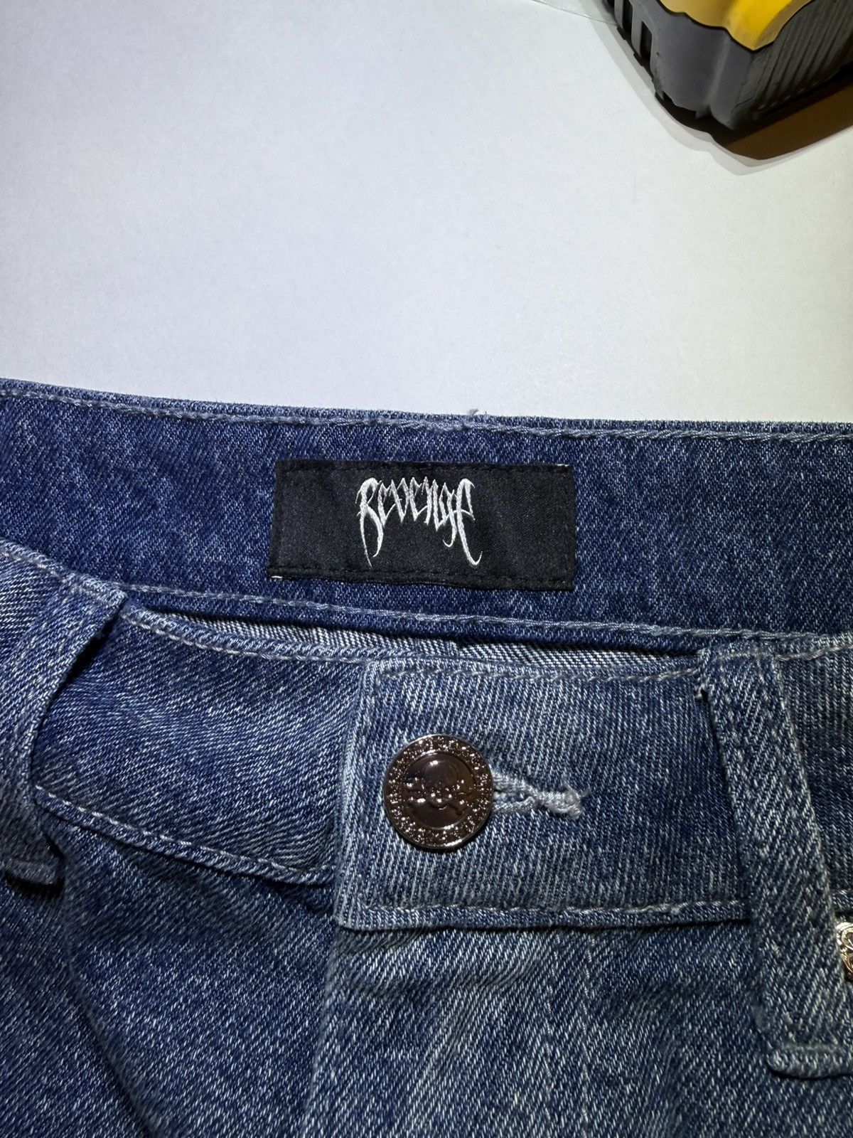 Revenge Revenge ARANEAE DENIM SHORTS VINTAGE INDIGO LARGE (32) Size US 32 / EU 48 - 6 Thumbnail
