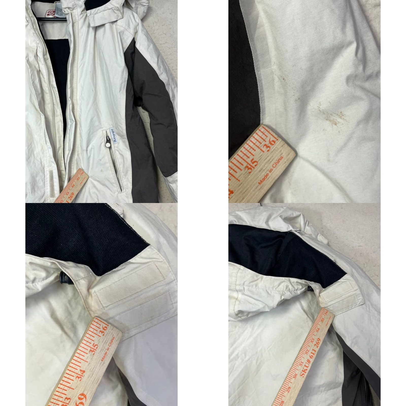 Billabong Billabong Expedition Jacket Men M White Water Resistant Hooded Puffer Mid-Length Outdoor Winter Coat Size US M / EU 48-50 / 2 - 8 Thumbnail