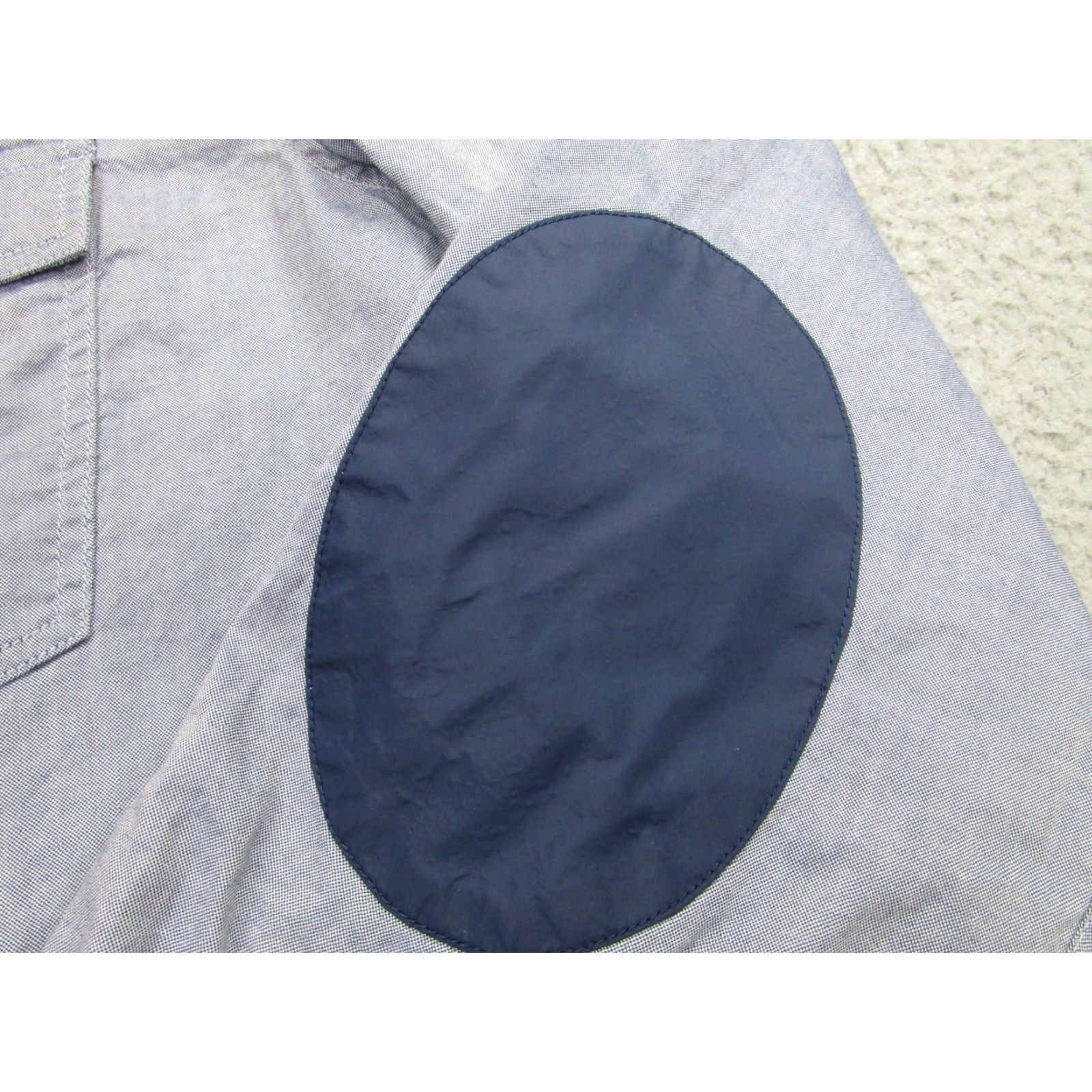 Vintage BOSS Orange Chambray Shirt Mens XL Blue Long Sleeve Button-Up Casual with Elbow Patches Size US XL / EU 56 / 4 - 3 Thumbnail