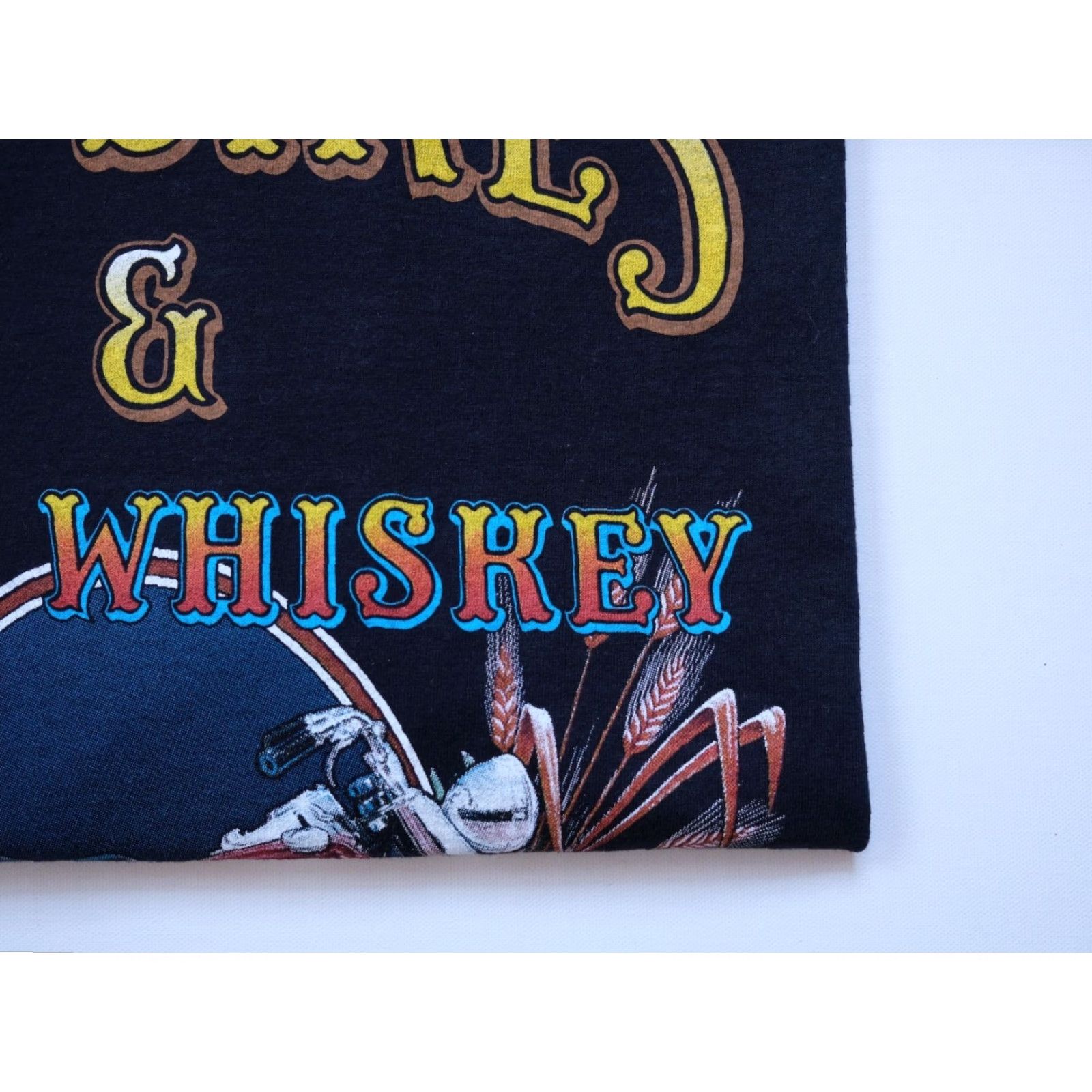 Delta VINTAGE Delta 90s Graphic T-Shirt Black Sz 2XL Adult Mens Motorcycles Old Bikes Good Whiskey Graphic Print Crew Neck Short Sleeve Size US XXL / EU 58 / 5 - 4 Thumbnail