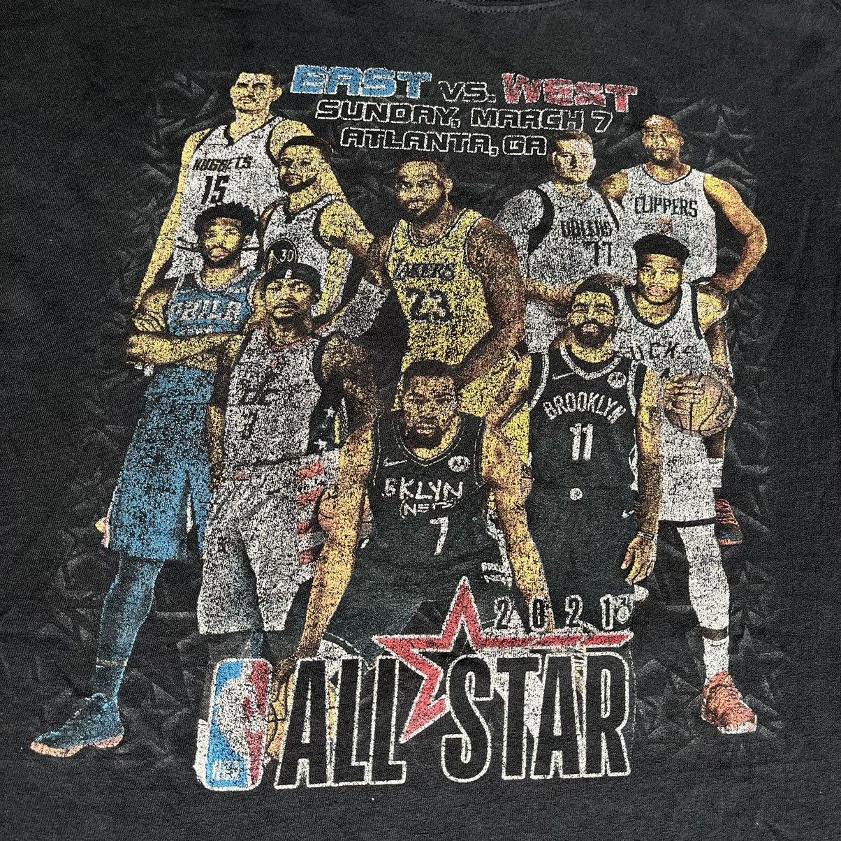 NBA × Vintage Vintage NBA All Star Game East v West Faded Graphic Tee 2021 Size US XXL / EU 58 / 5 - 5 Thumbnail