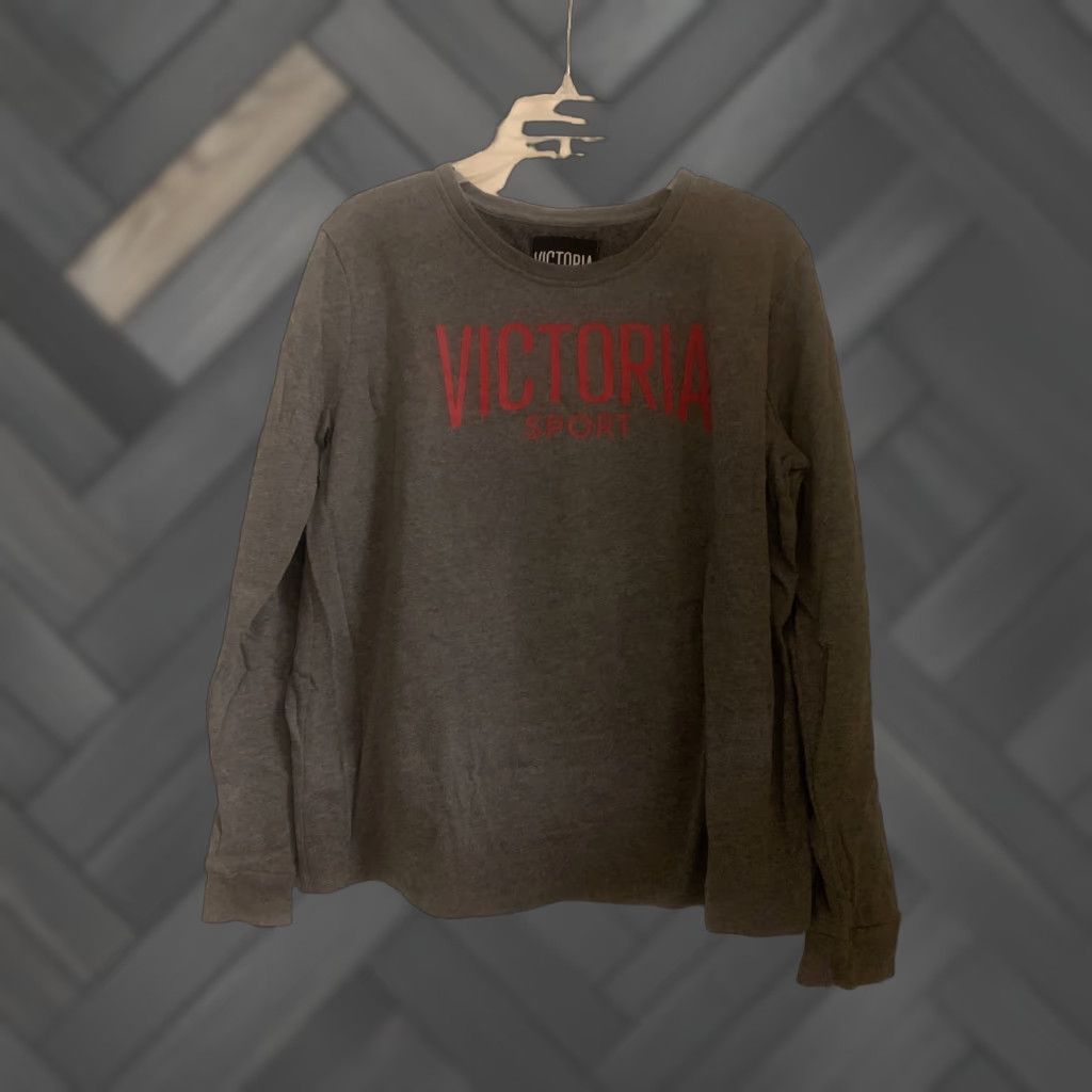 Victoria's Secret Victoria's Secret Sport Shirt Long Sleeve Gray Women L Regular Crew Neck Activewear Shirt Size L / US 10 / IT 46 - 1 Thumbnail