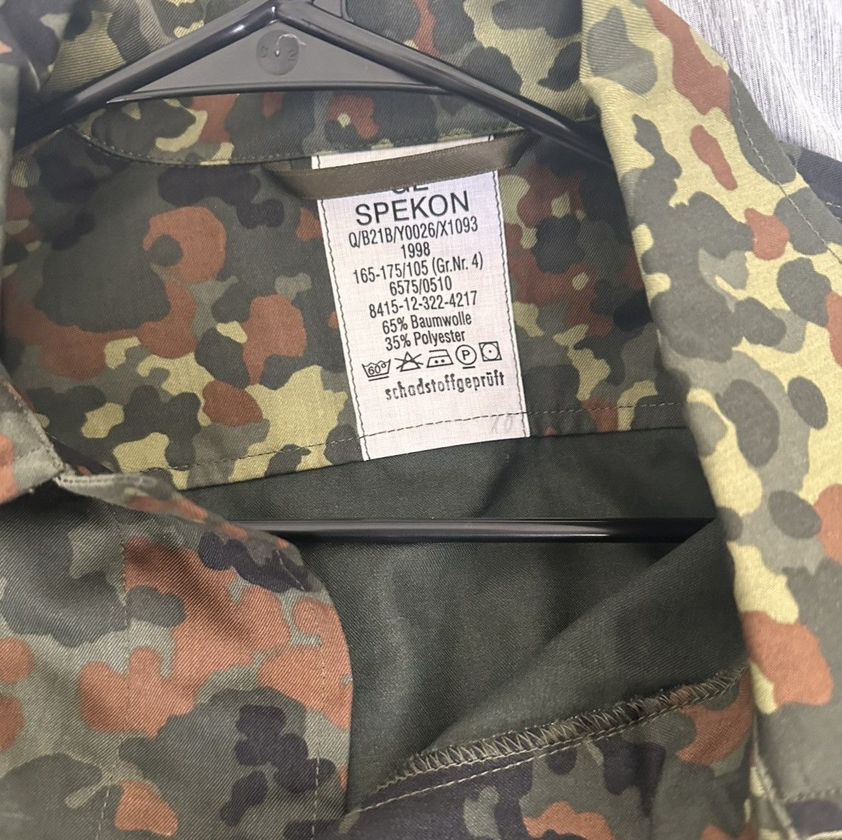 Vintage Flecktarn Shirt Medium Size US M / EU 48-50 / 2 - 3 Thumbnail