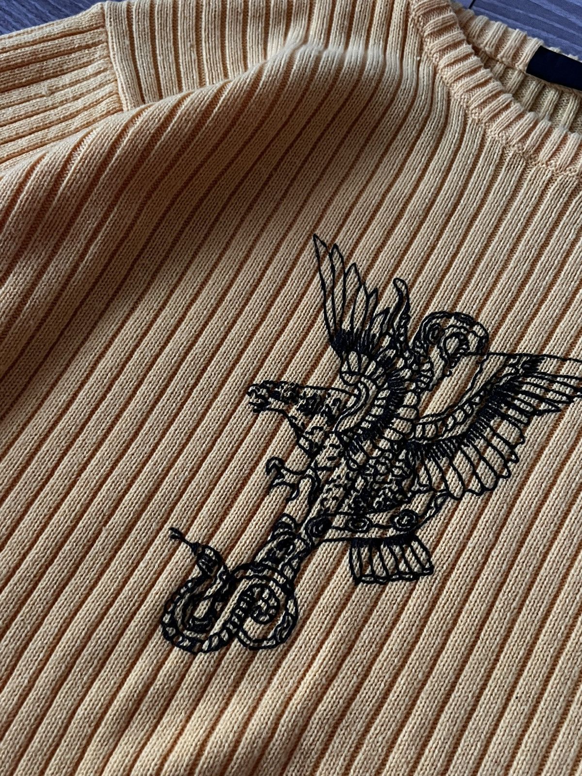 Japanese Brand Avant Garde Japanese Style Straight Cotton Drip Y2K Sweater Size US L / EU 52-54 / 3 - 15 Thumbnail