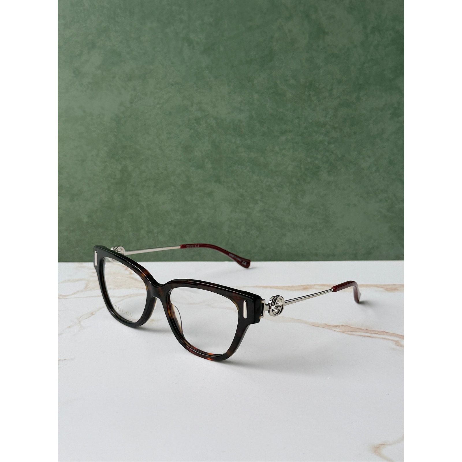 Gucci NEW Gucci GG1205O Cat Eye Eyeglasses Frames in Havana Brown Size ONE SIZE - 4 Thumbnail