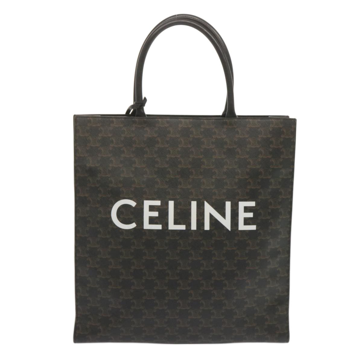 image of Celine Céline Cabas Vertical Tote in Brown, Women's