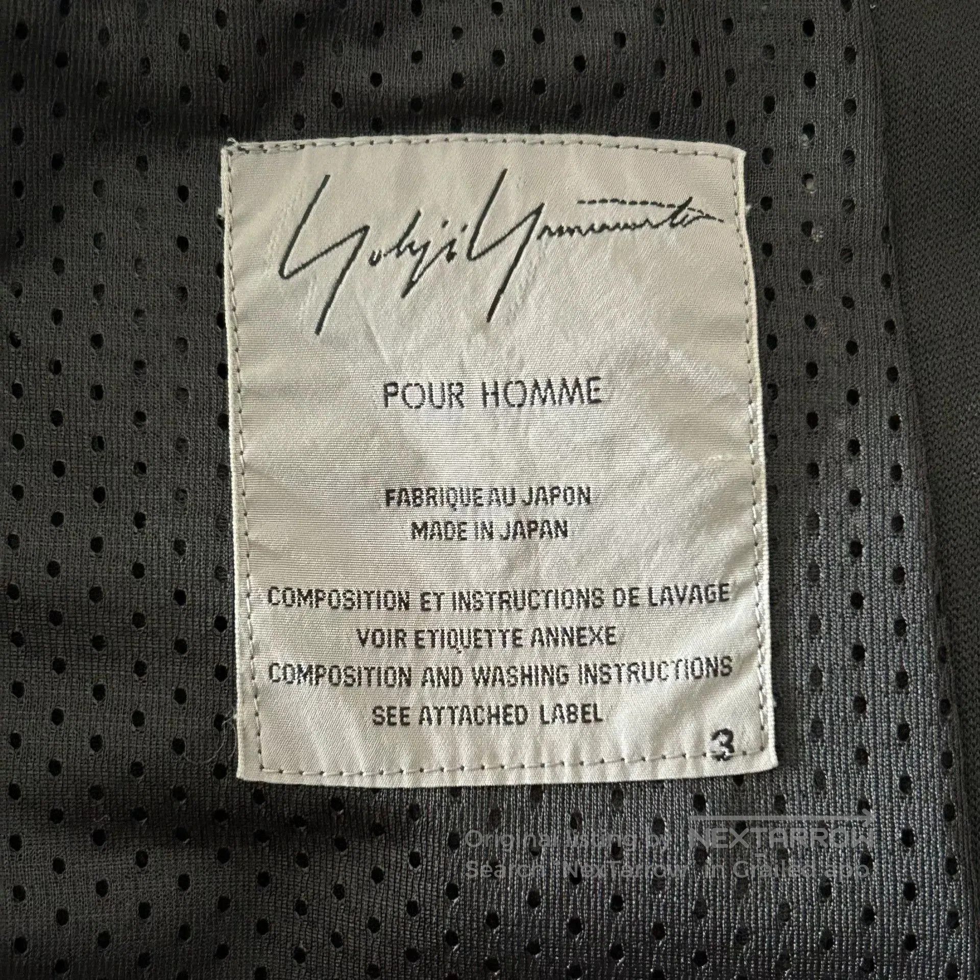 Yohji Yamamoto black zip jacket with embroidery details. Size US M / EU 48-50 / 2 - 5 Thumbnail