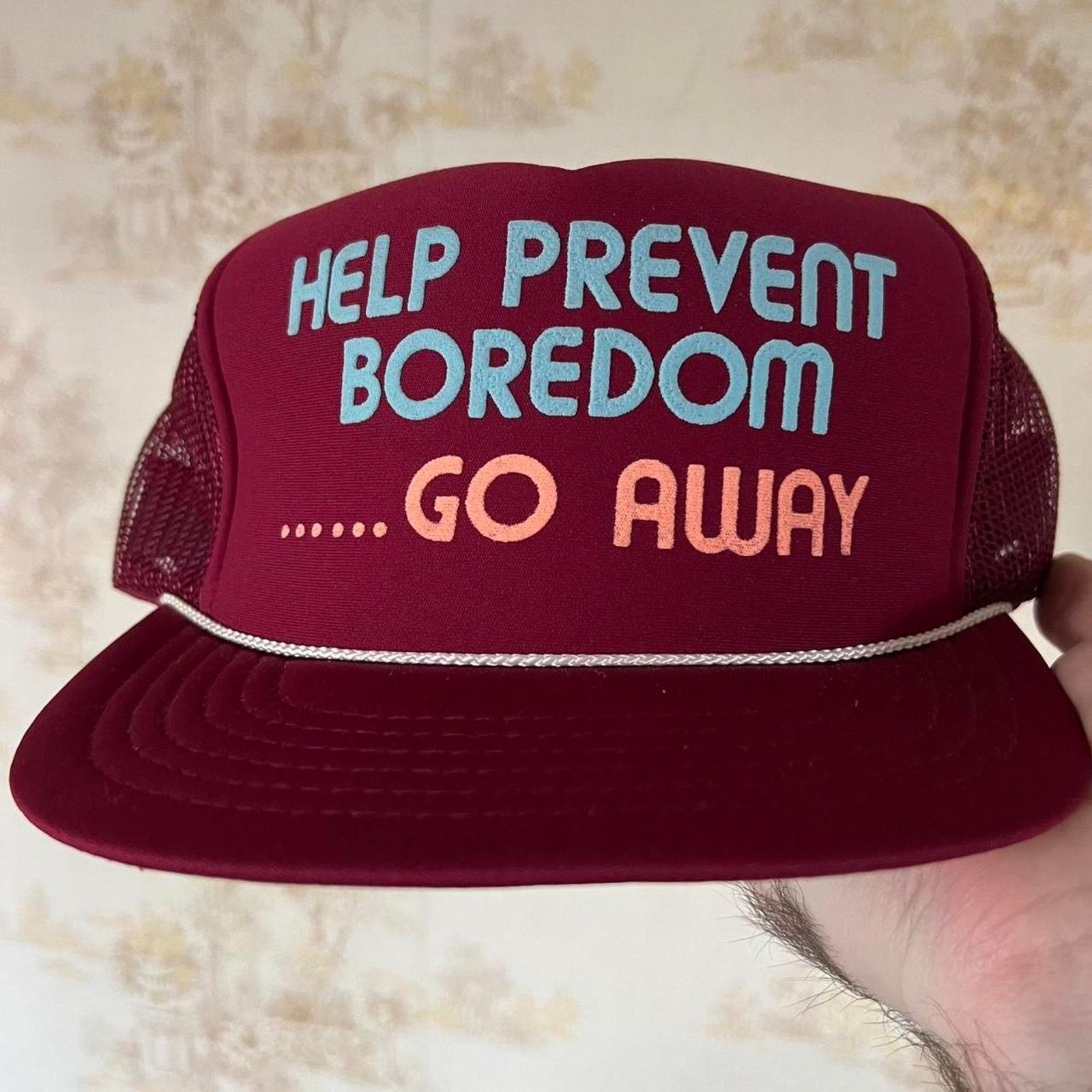 Vintage Vintage 80s Novelty Humor Trucker Hat | Mesh Snapback | OSFA Size ONE SIZE - 1 Thumbnail