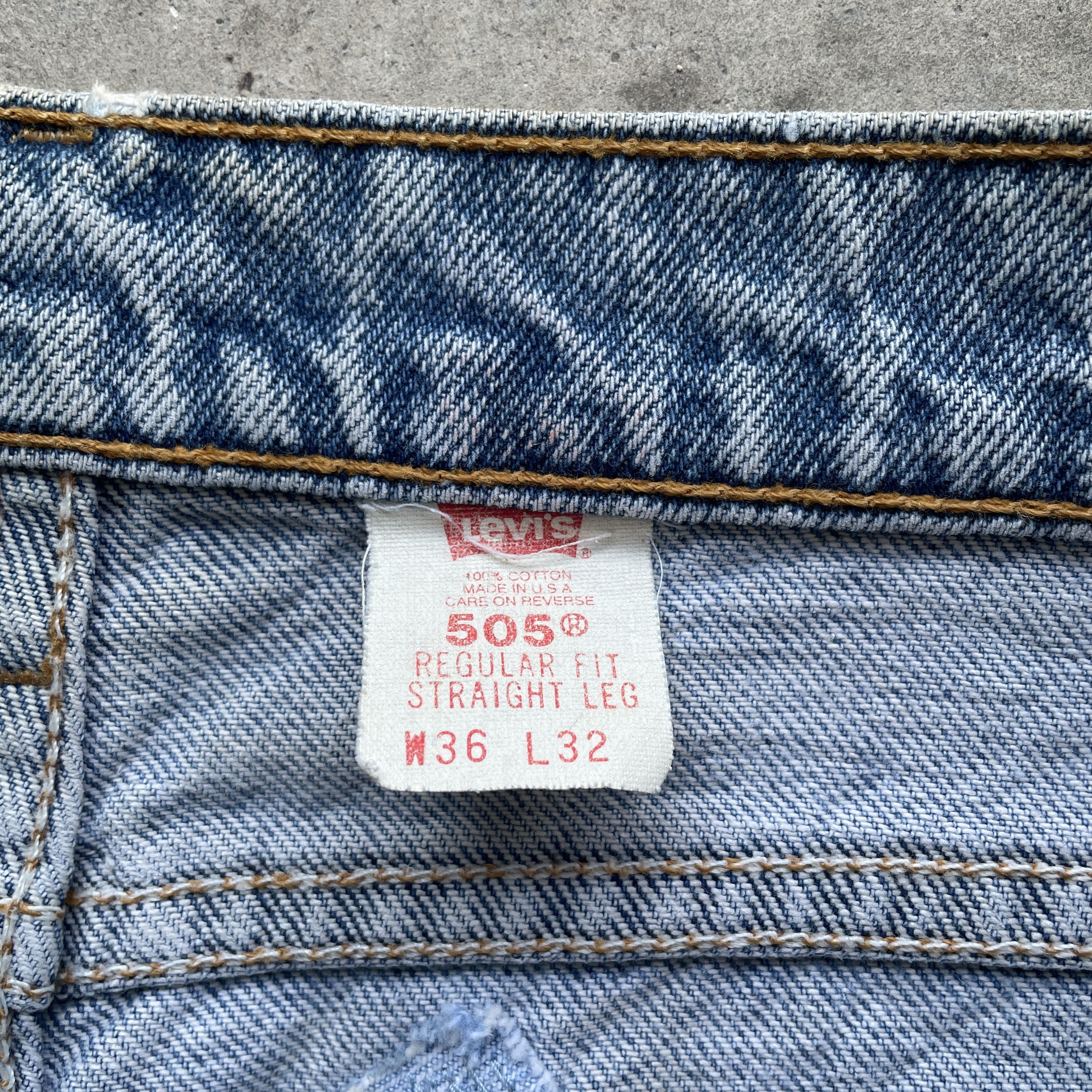Levi's × Levi's Vintage Clothing 90s VINTAGE LEVI’S ORANGE TAG USA THRASHED JEANS FADED W36 Size US 36 / EU 52 - 7 Thumbnail