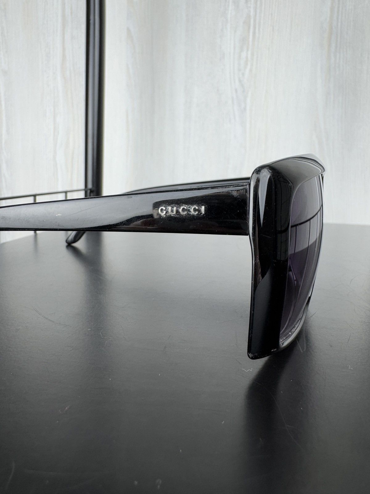 Gucci Gucci Navigator Frame black unisex sunglasses Size ONE SIZE - 5 Thumbnail
