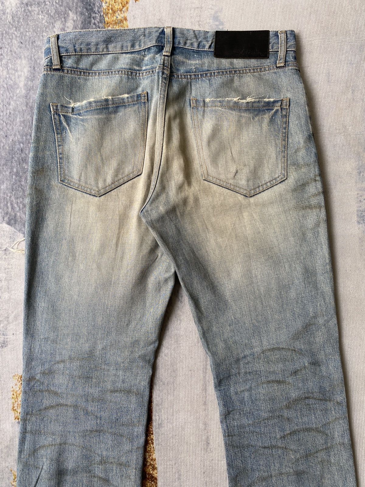 JACKROSE 2000s - Luvmaison Jackrose Japan Rusty Distressed Denim Size US 33 - 12 Thumbnail