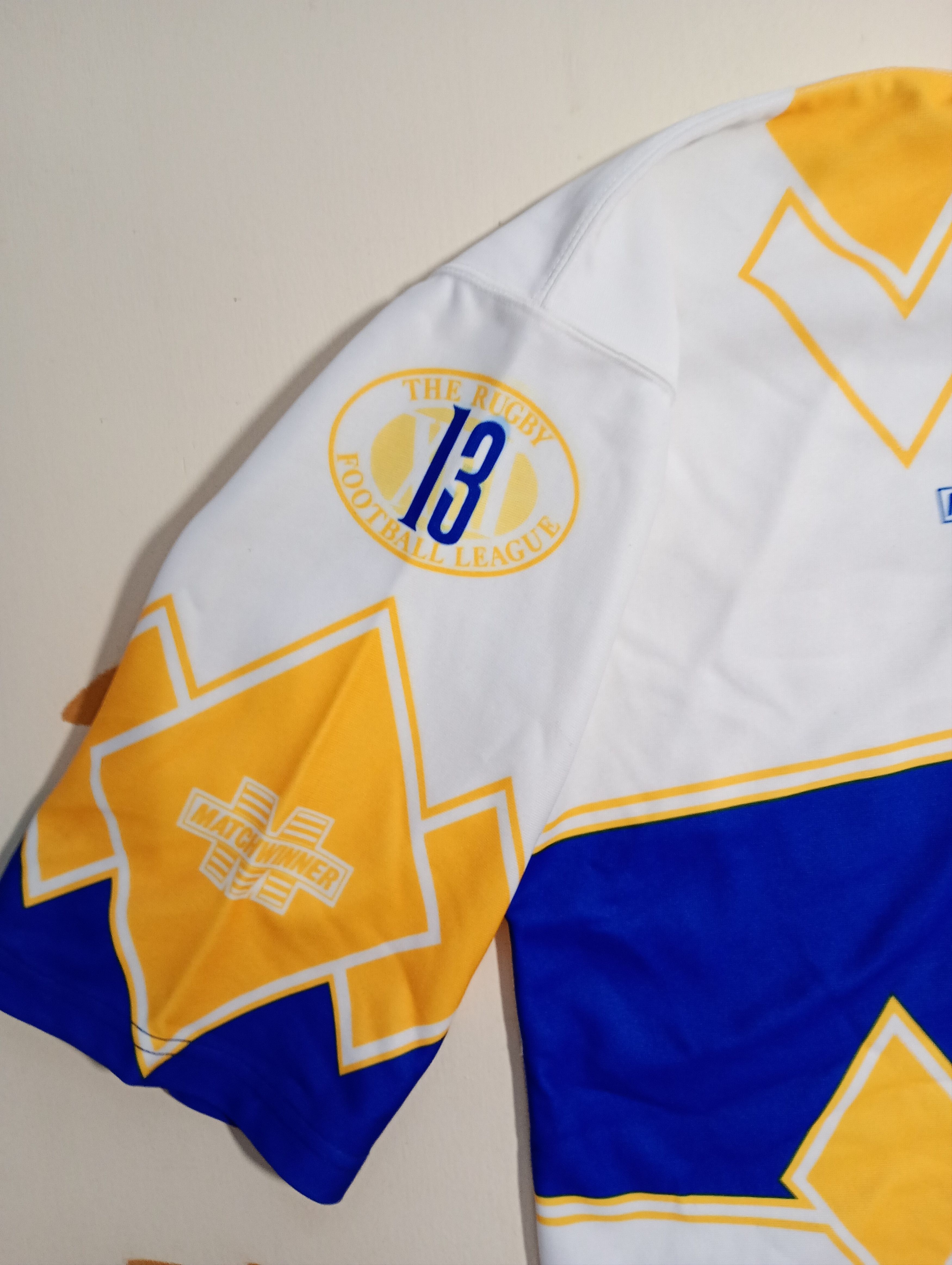Vintage Matchwinner Whitehaven R.L.F.C. Rugby Shirt #14 V Size US XL / EU 56 / 4 - 12 Thumbnail