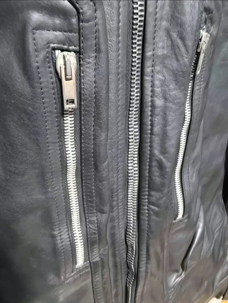 Rick Owens Rick Owens Leather Pilot Jacket with Hood-2506 Size US L / EU 52-54 / 3 - 4 Thumbnail
