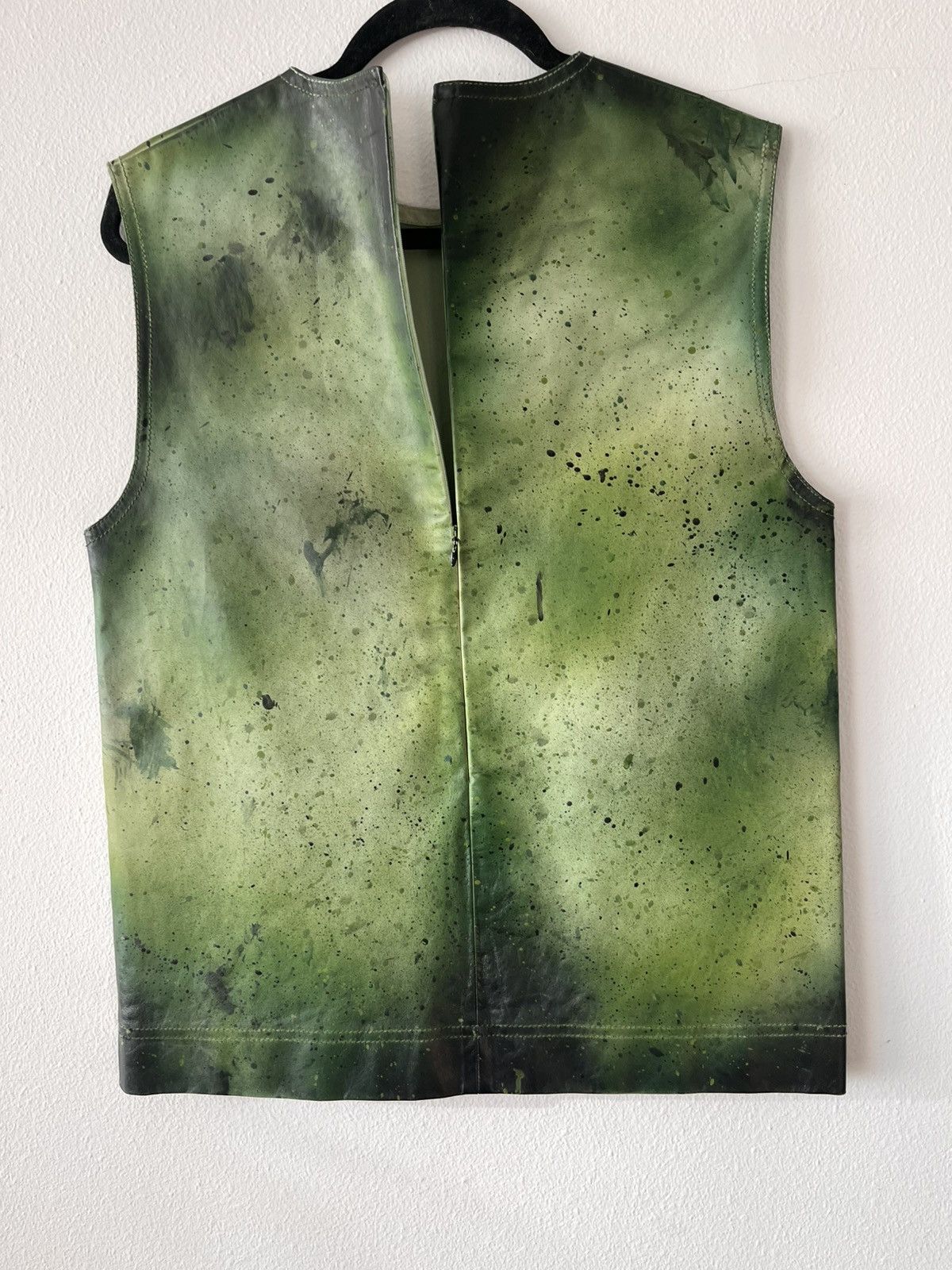 Calvin Klein 205W39NYC CALVIN KLEIN 205W39NYC Green Hand Painted Vest Size US S / EU 44-46 / 1 - 3 Thumbnail