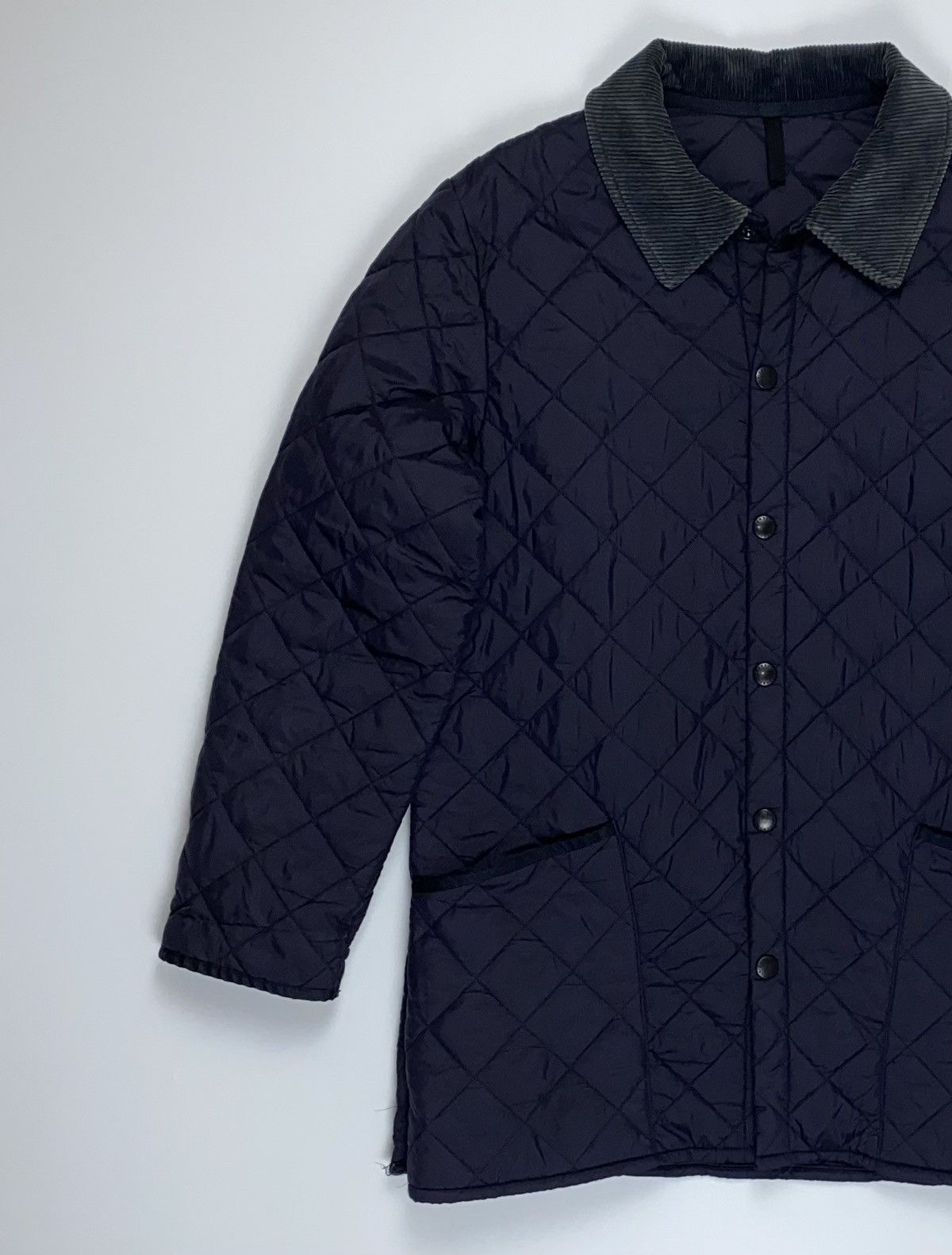 Barbour 🚨 Barbour vintage quilted liddesdale jacket coat blue man M Size US M / EU 48-50 / 2 - 2 Thumbnail