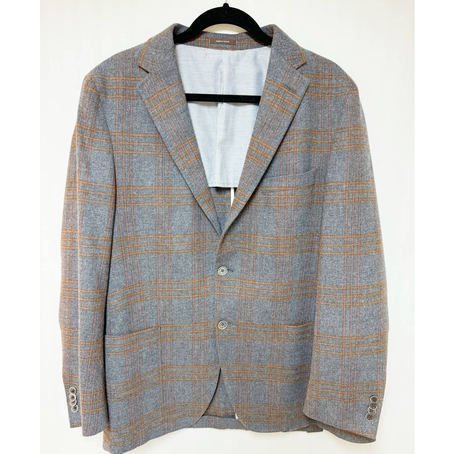 Peter Millar Peter Millar Mens Plaid Soft Jacket Carlo Barbera Fabric ...