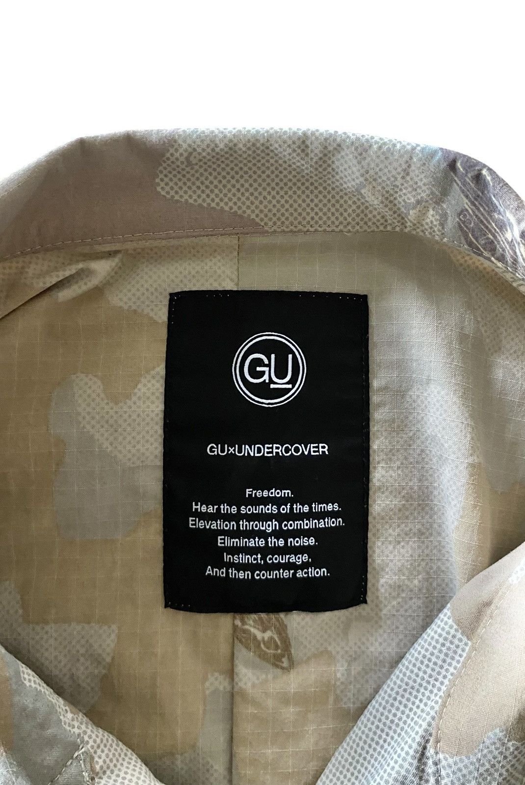 GU × Undercover Rare Japanese Brand GU X Undercover Desert Camo Baggy Shirt Size US XL / EU 56 / 4 - 7 Thumbnail