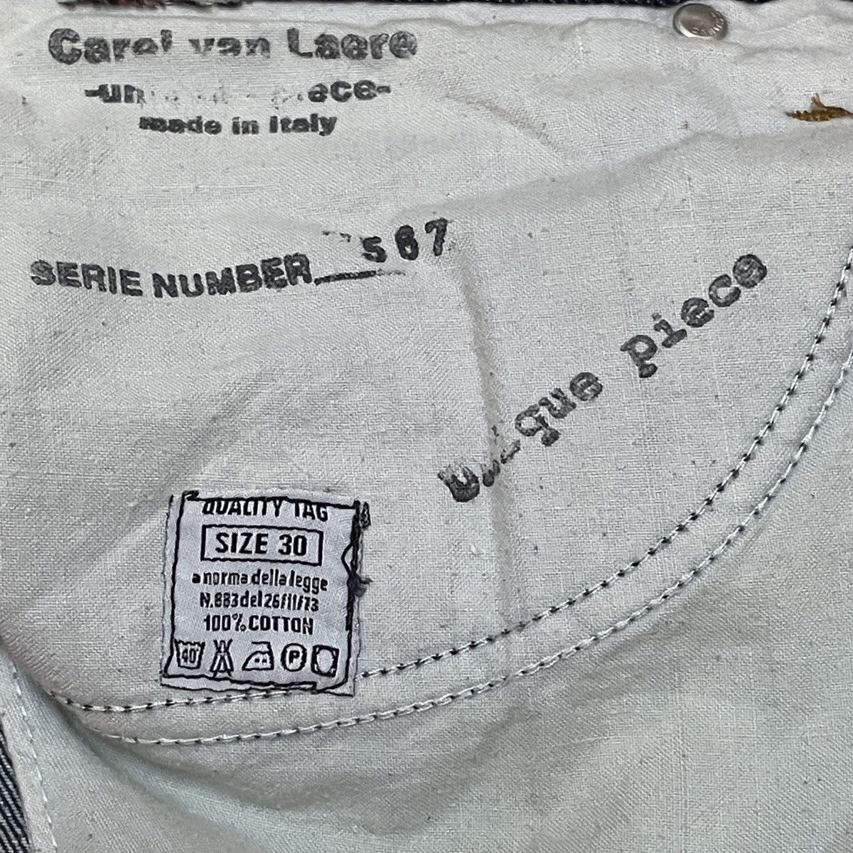 Vintage Rare Design Vintage Brand Carel Van Laere Jeans 2000s Size US 30 / EU 46 - 11 Thumbnail