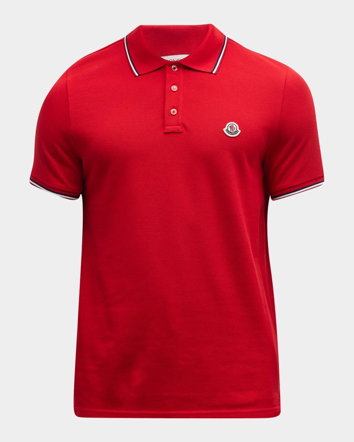 Men's Classic Flag-Trim Polo Shir