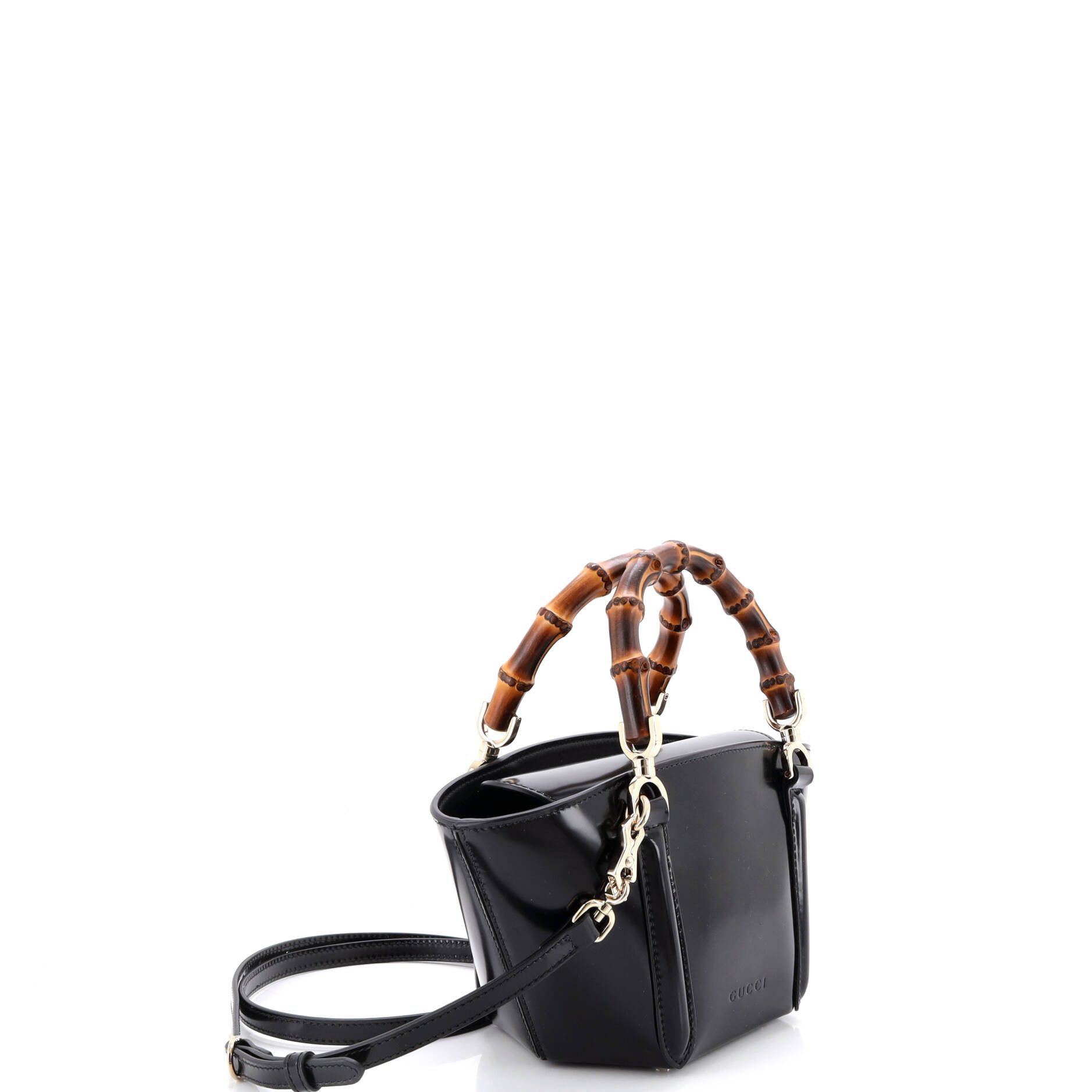 Gucci Bamboo Top Handle Tote Leather Mini Size ONE SIZE - 1 Thumbnail
