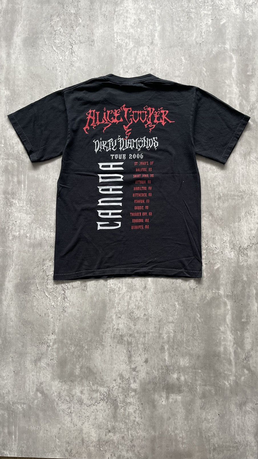 Band Tees × Vintage VINTAGE 2000S ALICE COOPER DIRTY DIAMONS BAND TEE Size US M / EU 48-50 / 2 - 5 Thumbnail