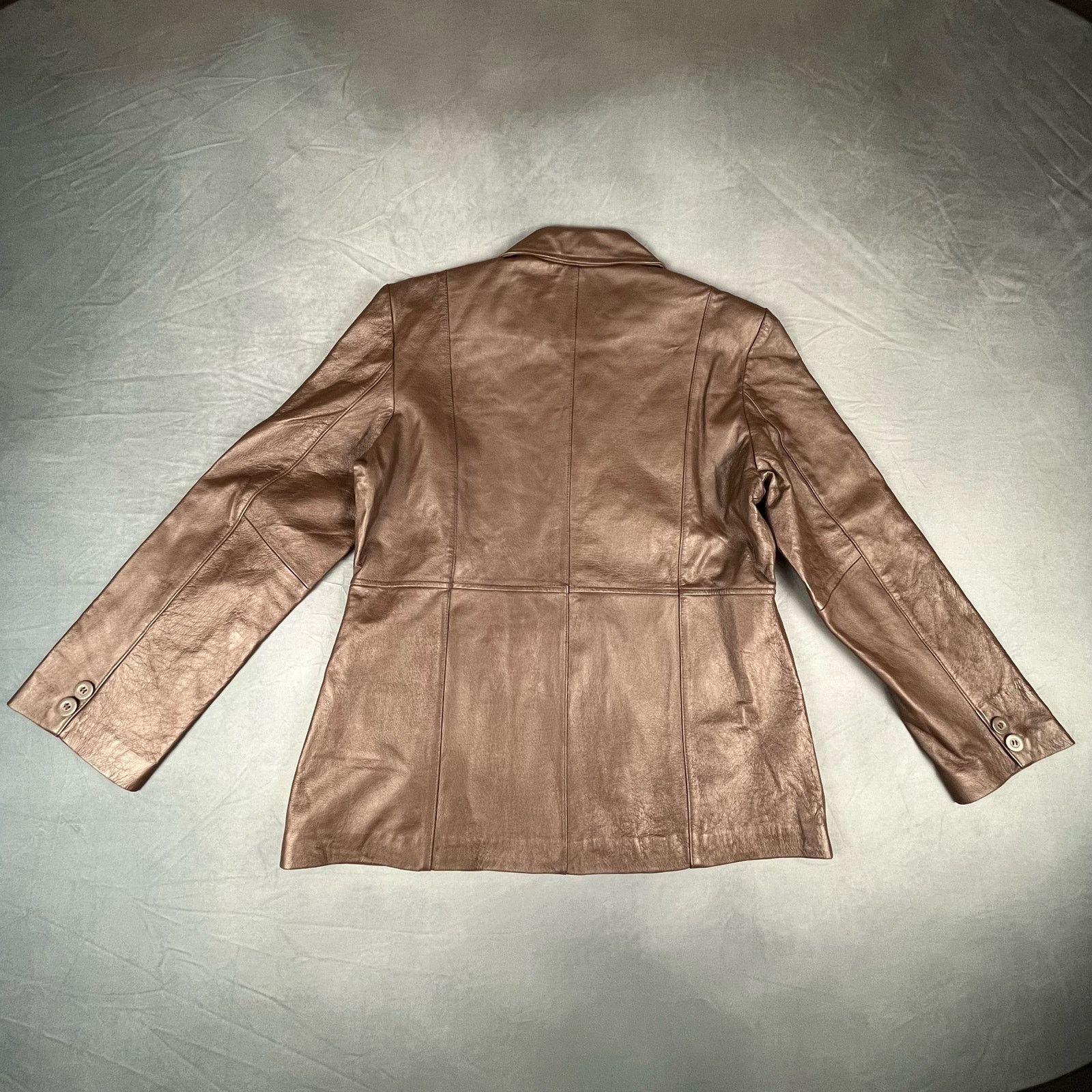 Other Leather World By Lucky Leather 3X Leather Blazer Jacket P-01 Size 3XL / US 20-22 - 8 Thumbnail