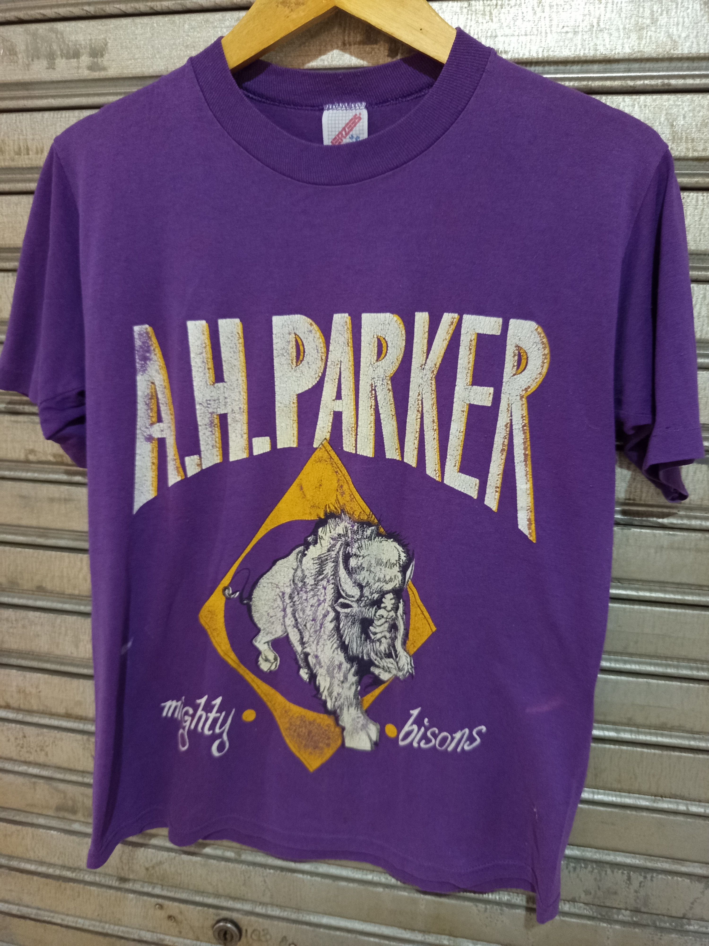 Vintage 1980s A.H Parker Bison Tee USA Size US M / EU 48-50 / 2 - 3 Thumbnail