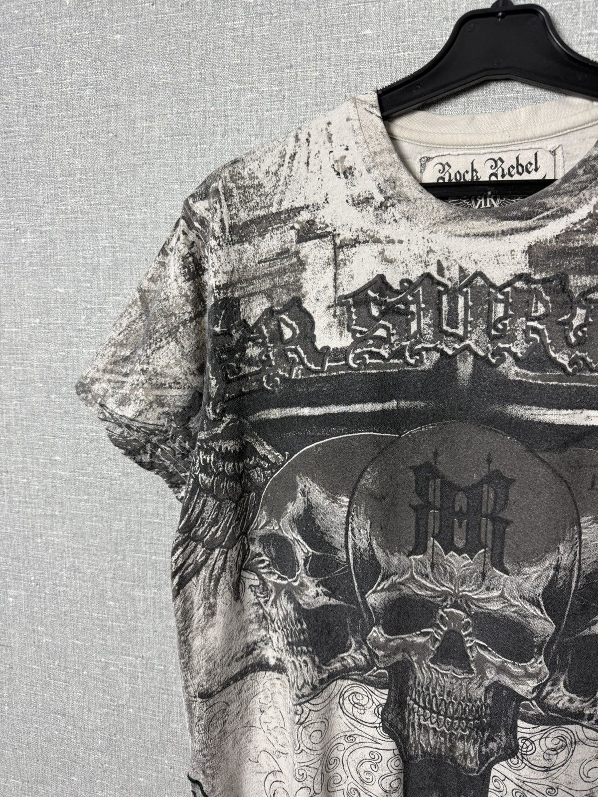 Affliction Rock Rebel by EMP Skull Graphic Tee Full Print Gothic Style Size US S / EU 44-46 / 1 - 3 Thumbnail