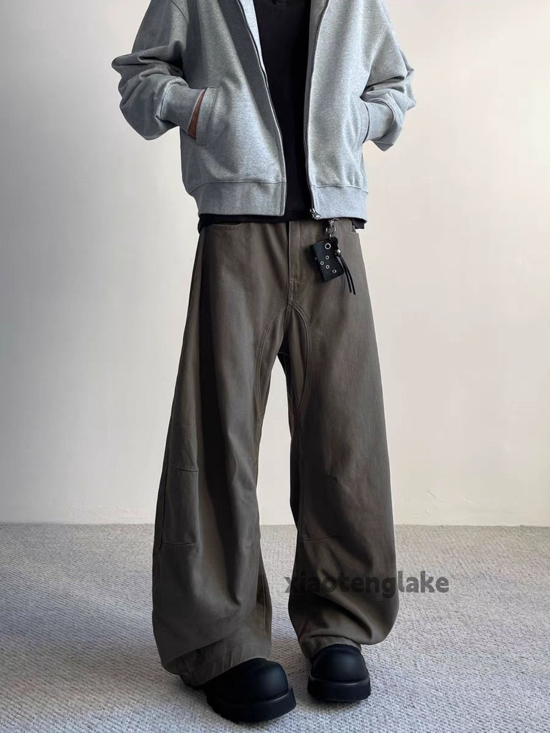 Designer × Jean × Vintage washed faded cleanfit yuppie pleated patchwork jeans Size US 30 / EU 46 - 1 Thumbnail