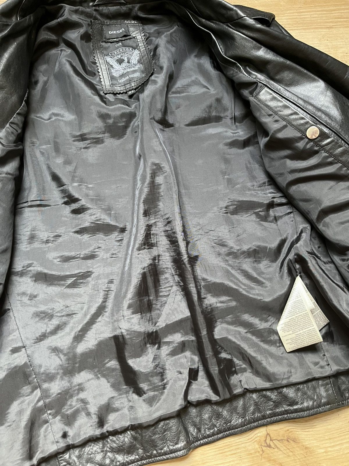 Diesel Leather Archive Jacket Vintage Y2K Biker Style