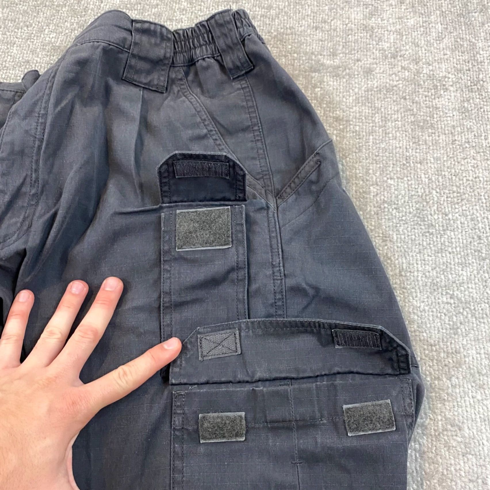 Vintage 5.11 Tactical Pants 34x 33 Gray Flat Front Utility Pockets Workwear Cargo Mens Size US 34 / EU 50 - 7 Thumbnail