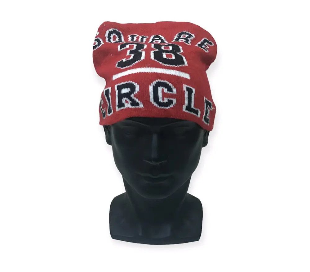 Japanese Brand × Vintage Square Circle Spellout Beanie Hat Size ONE SIZE - 1 Thumbnail