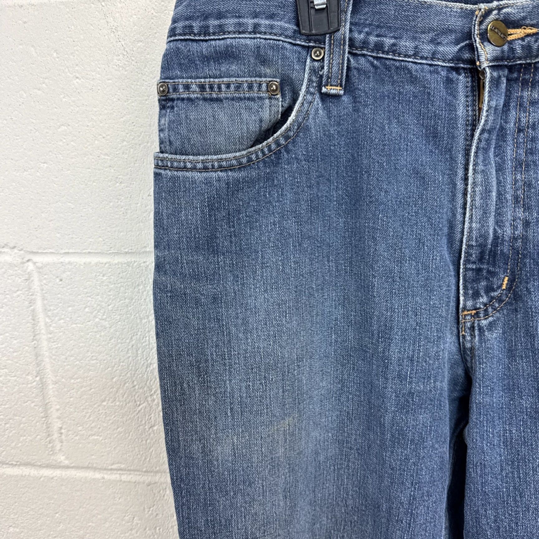 Carhartt Carhartt Jeans Relaxed Fit Mens 36x32 Medium Blue Denim 101483-968 Size US 36 / EU 52 - 2 Thumbnail
