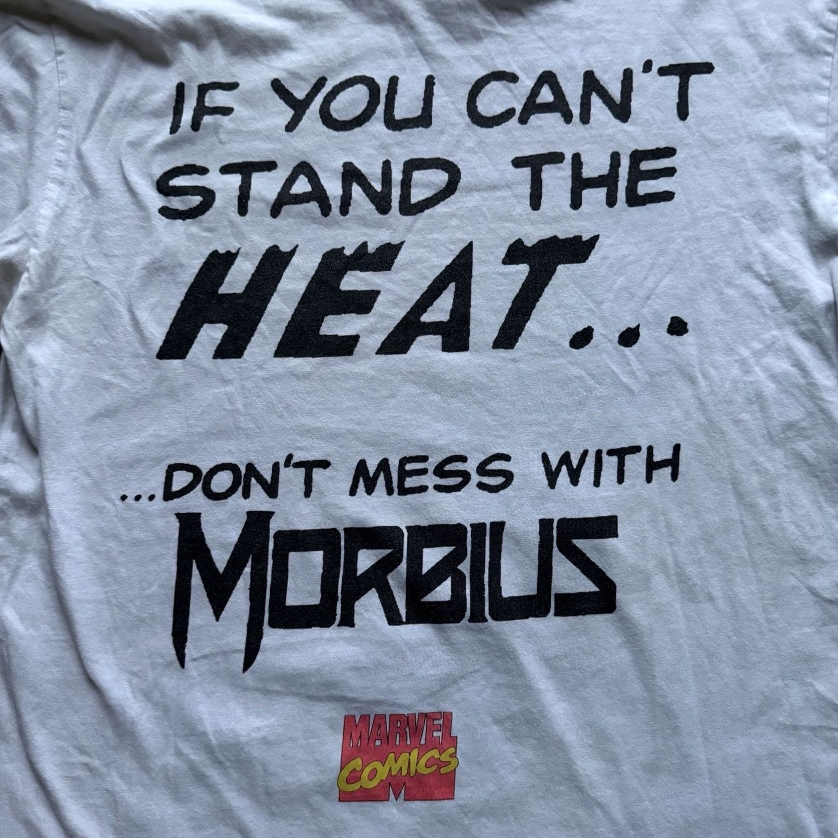 Vintage VINTAGE Venom Morbius Marvel Comics White T-Shirt M Mens Medium Crew Neck Short Sleeve 1990s 2000s Y2K Size US M / EU 48-50 / 2 - 7 Thumbnail