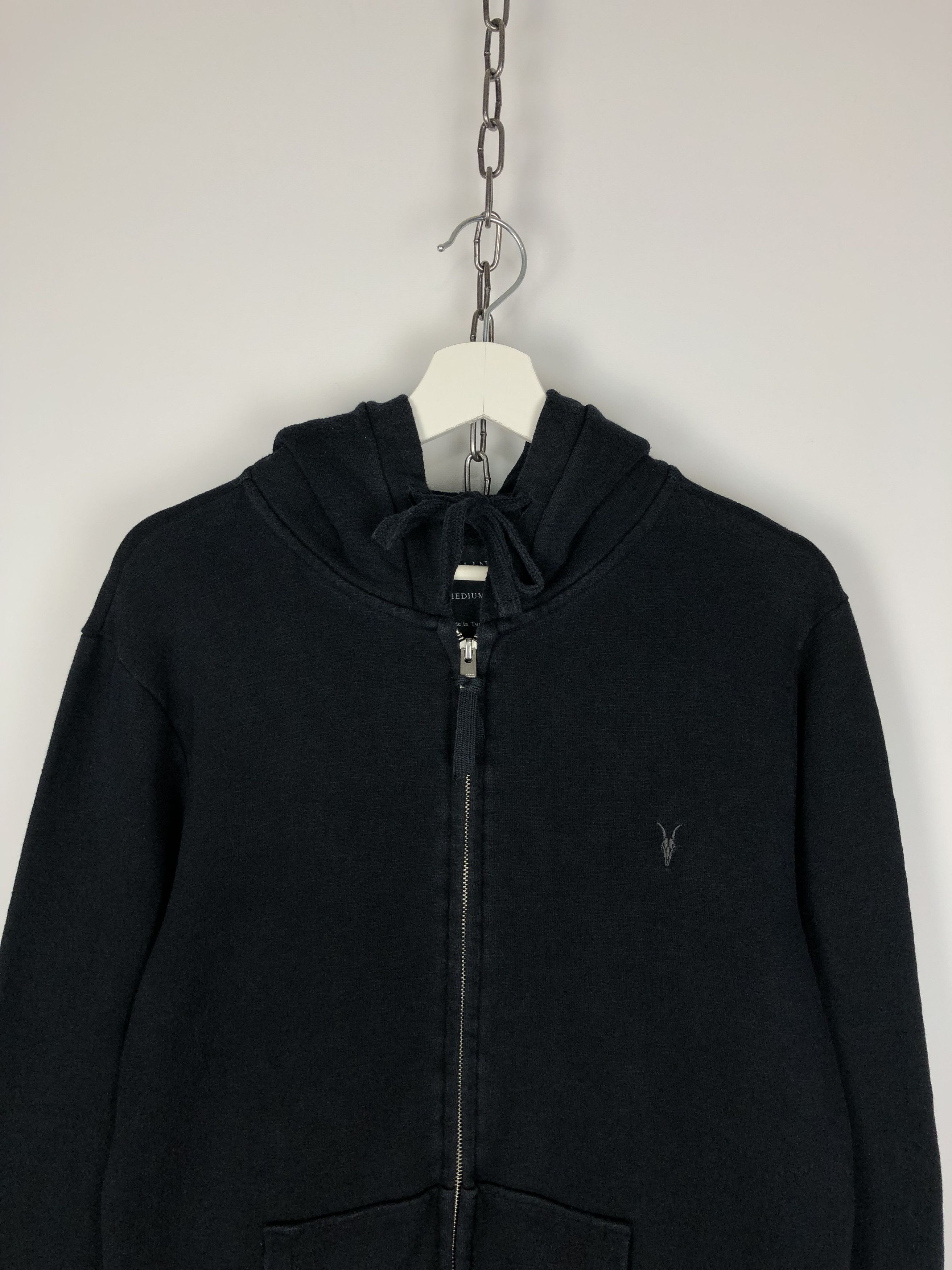 Allsaints Allsaints Zip Hoodie Wilde Hoody Dark Blue size M Size US M / EU 48-50 / 2 - 2 Thumbnail
